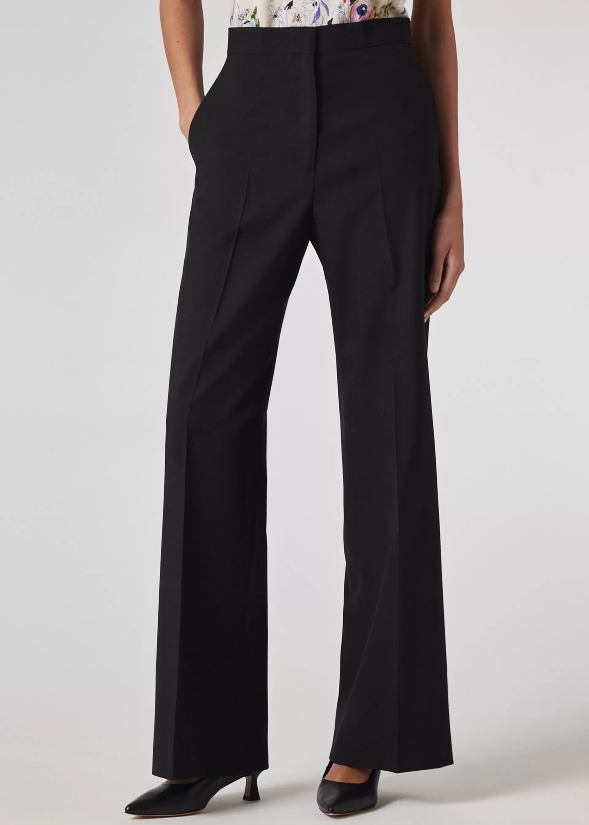 Women's Wool Wide-Leg Trousers>Paul Smith Best Sale