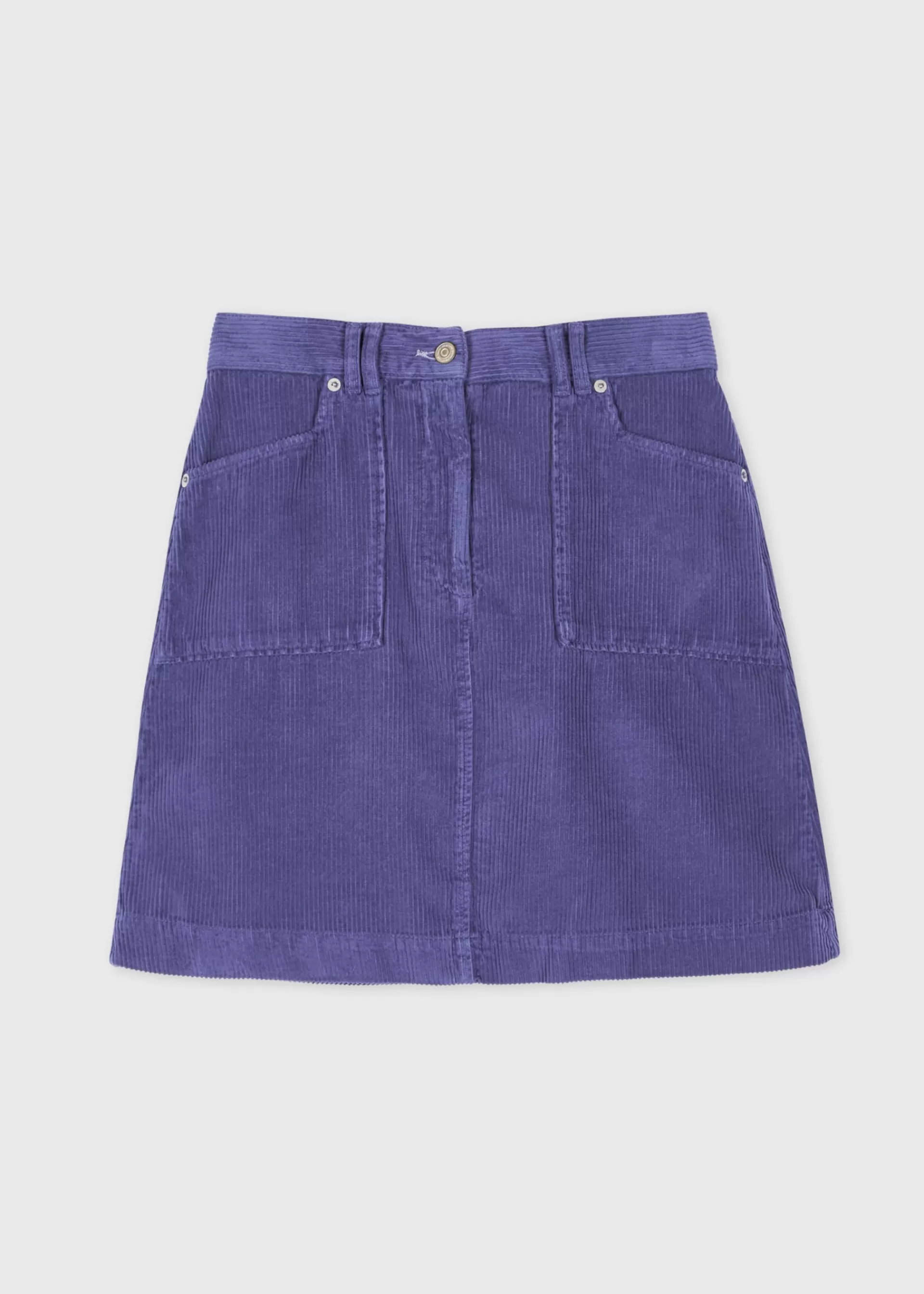 Women's Blue Cord High Waisted Mini Skirt>Paul Smith Cheap