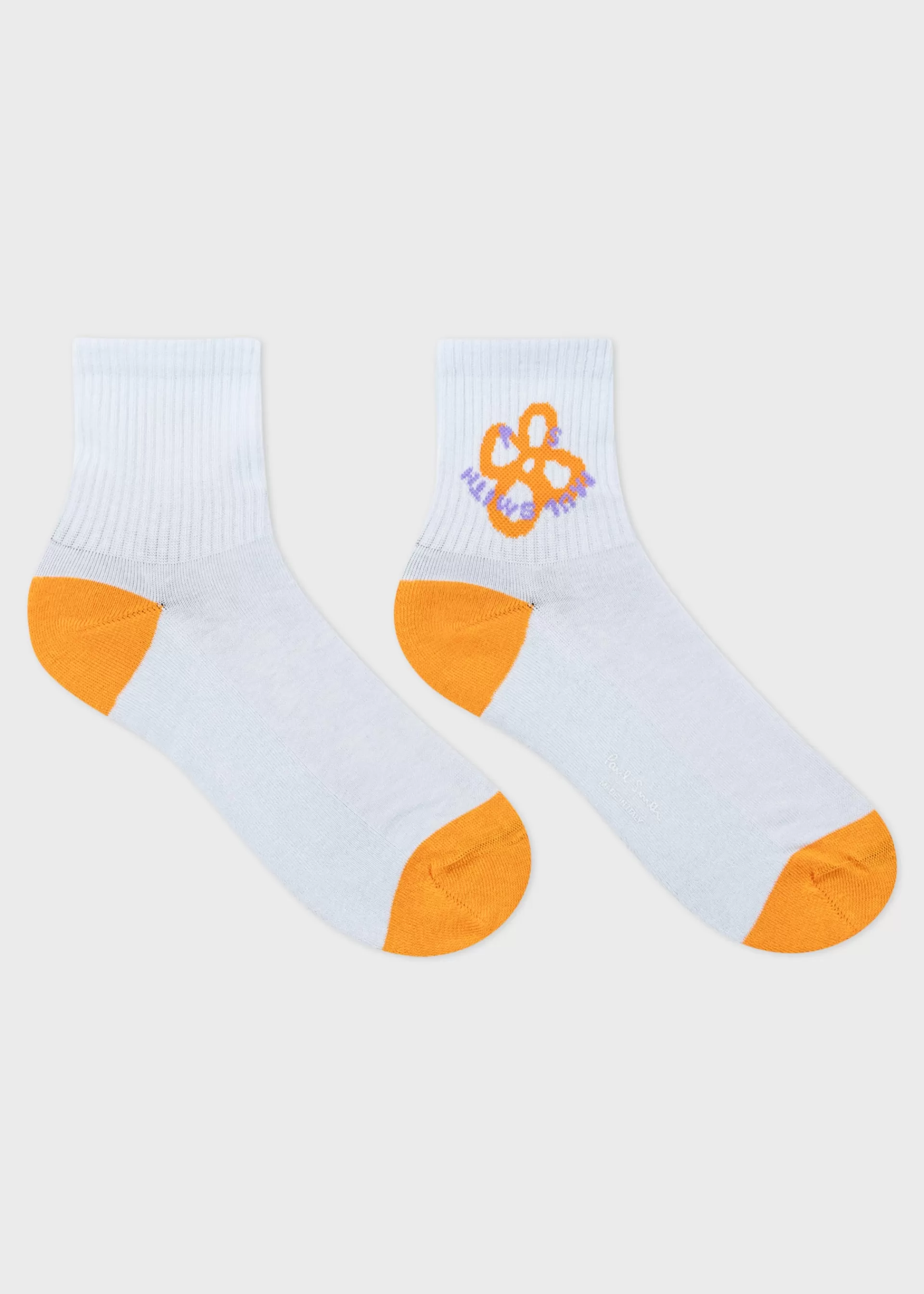 Women's Blue 'Happy' Flower Socks>Paul Smith Cheap