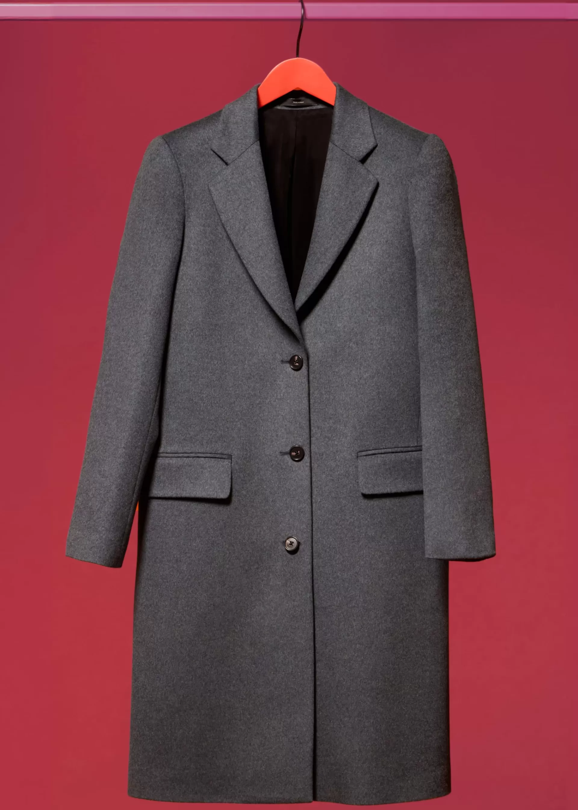 Women's Blue Melange Wool-Cashmere Epsom Coat>Paul Smith Sale