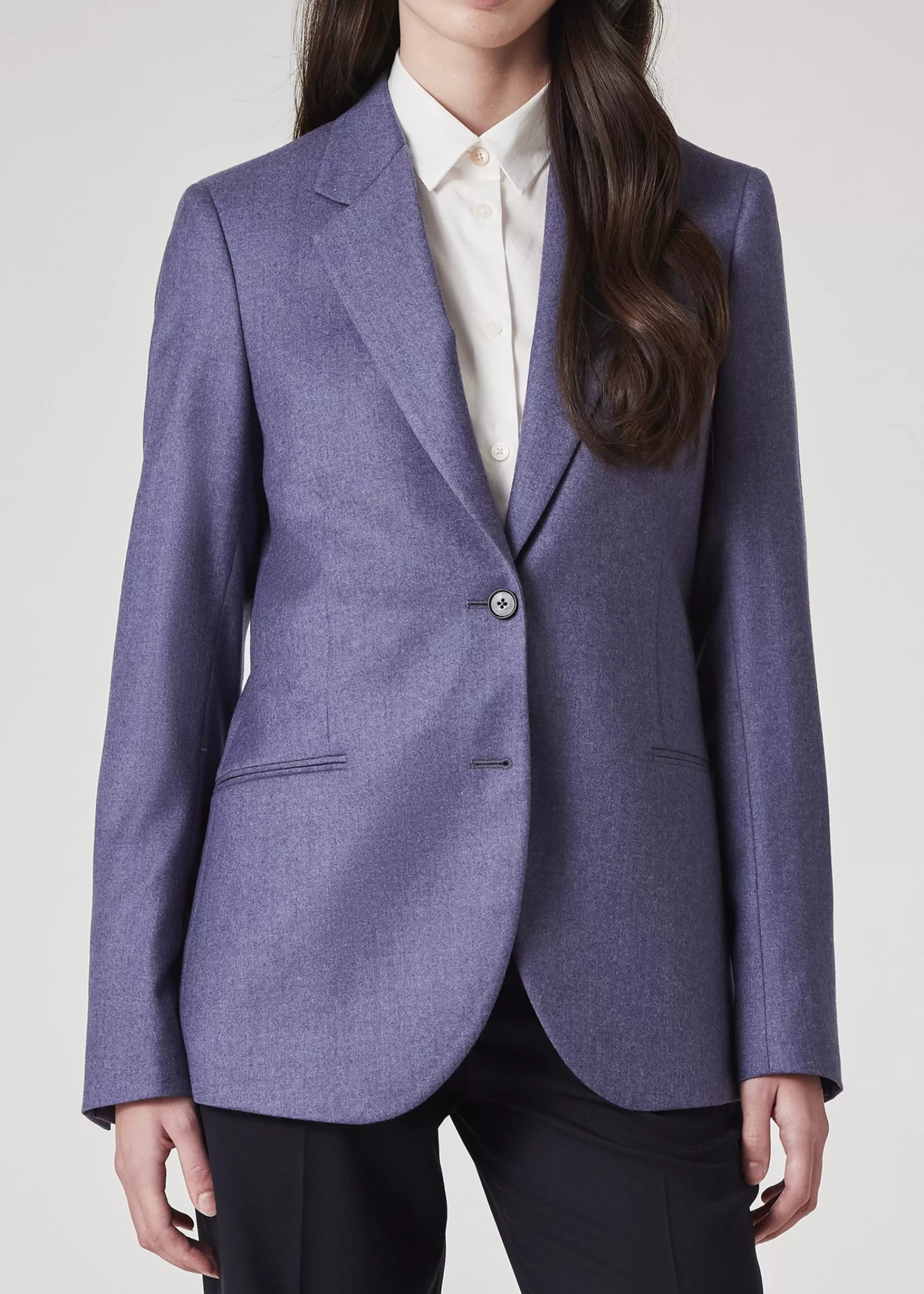 Women's Wool-Cashmere Flannel Two-Button Blazer>Paul Smith Shop