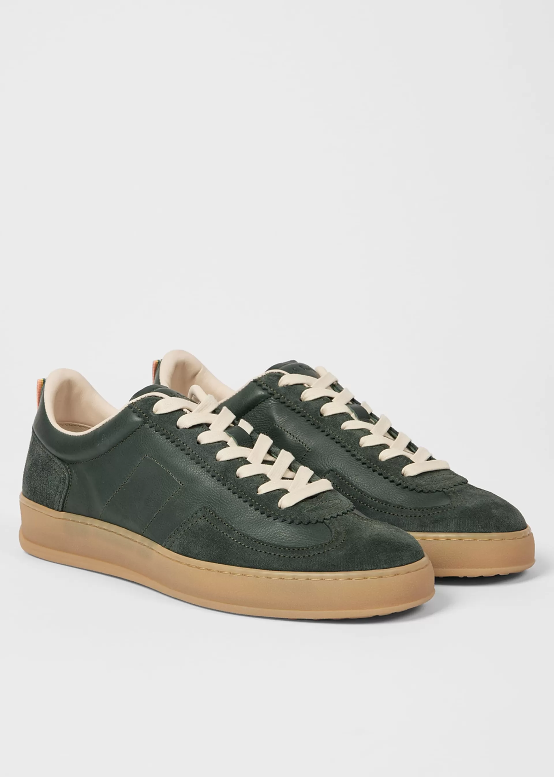 Women's Bottle Green 'Imola' Trainers>Paul Smith Online