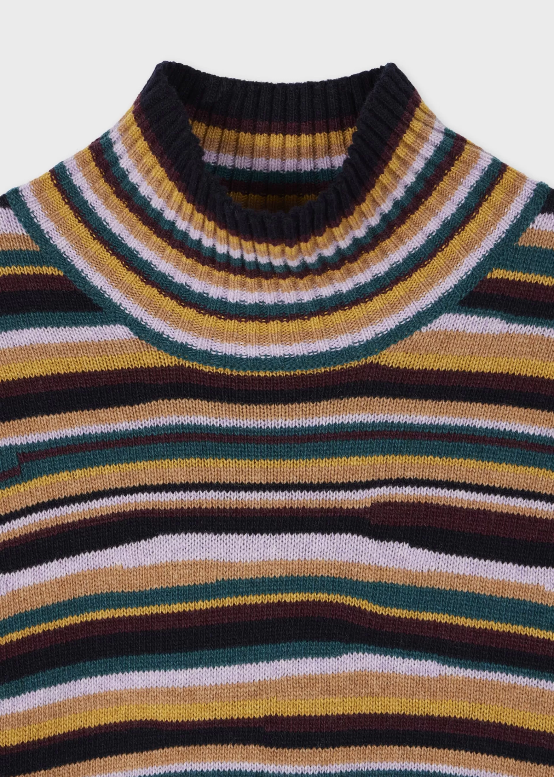 Women's Broken Stripe High Neck Wool-Blend Sweater>Paul Smith Flash Sale