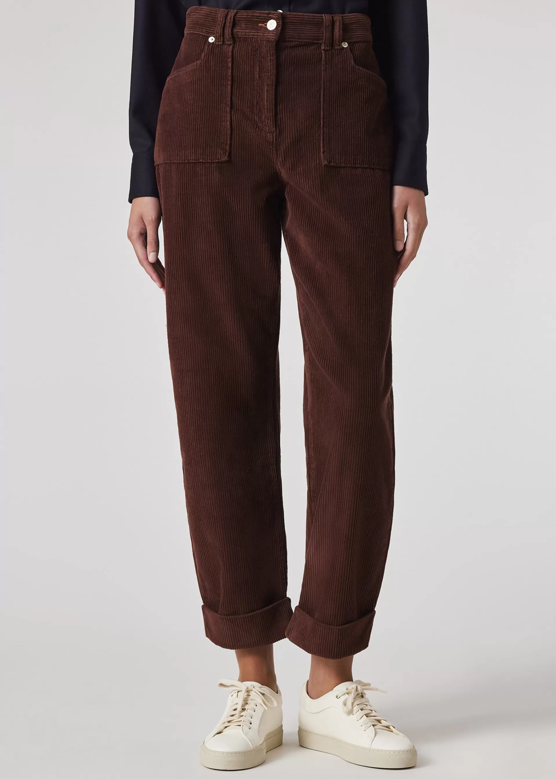 Women's Corduroy Barrel Leg Trousers>Paul Smith Shop