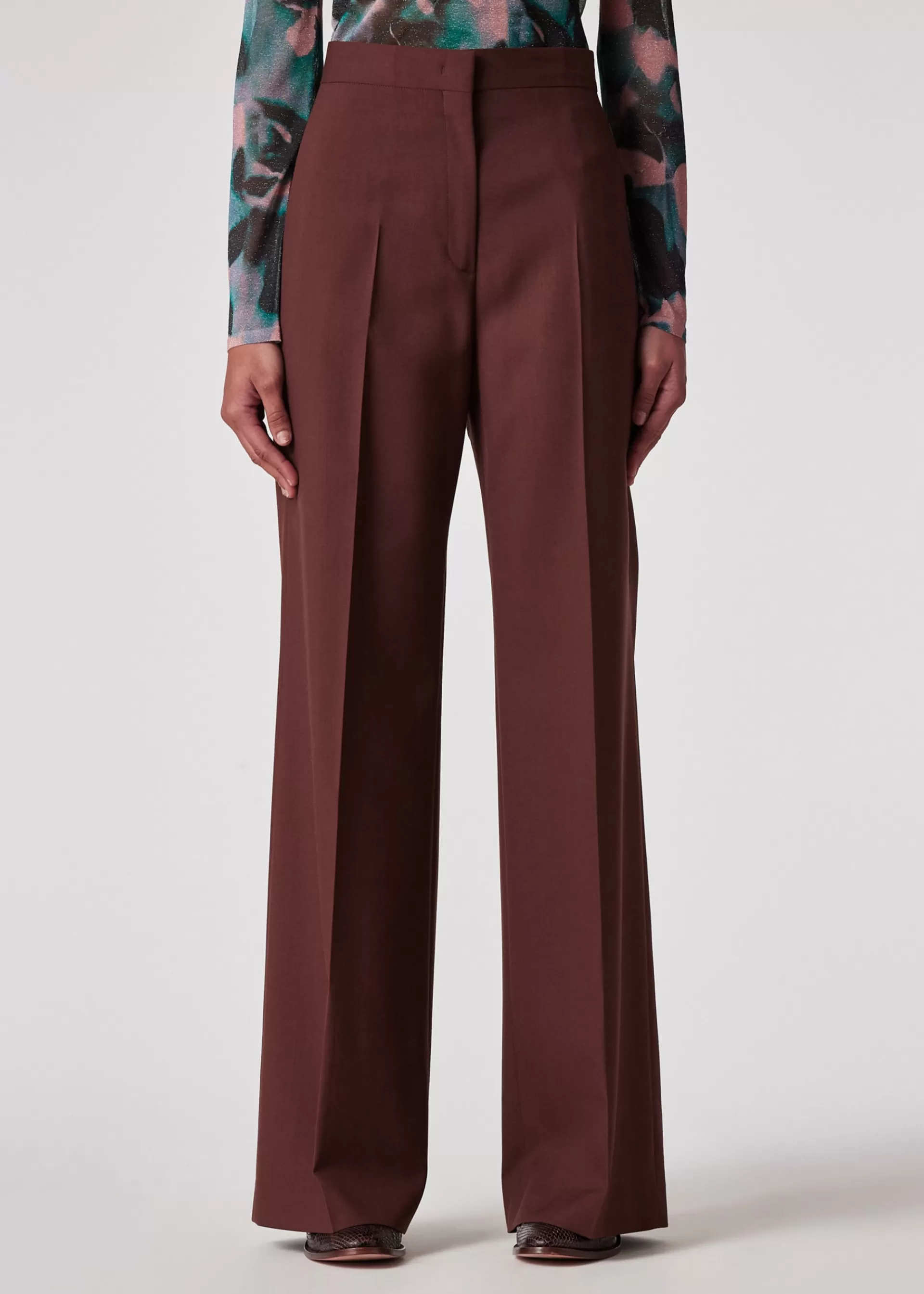 Women's Wool Wide-Leg Trousers>Paul Smith Cheap