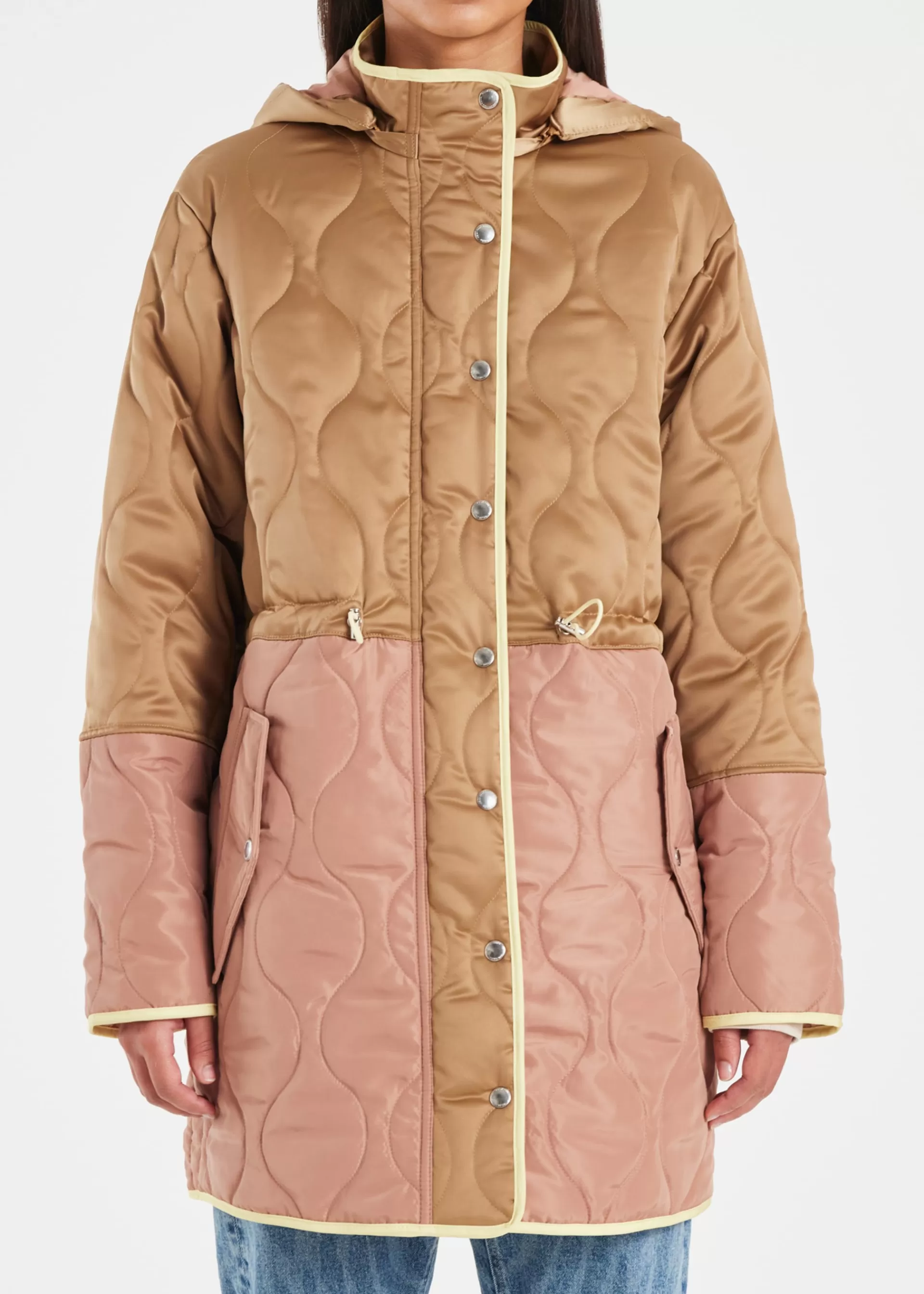 Women's Satin Quilted Mid Length Coat>Paul Smith Shop