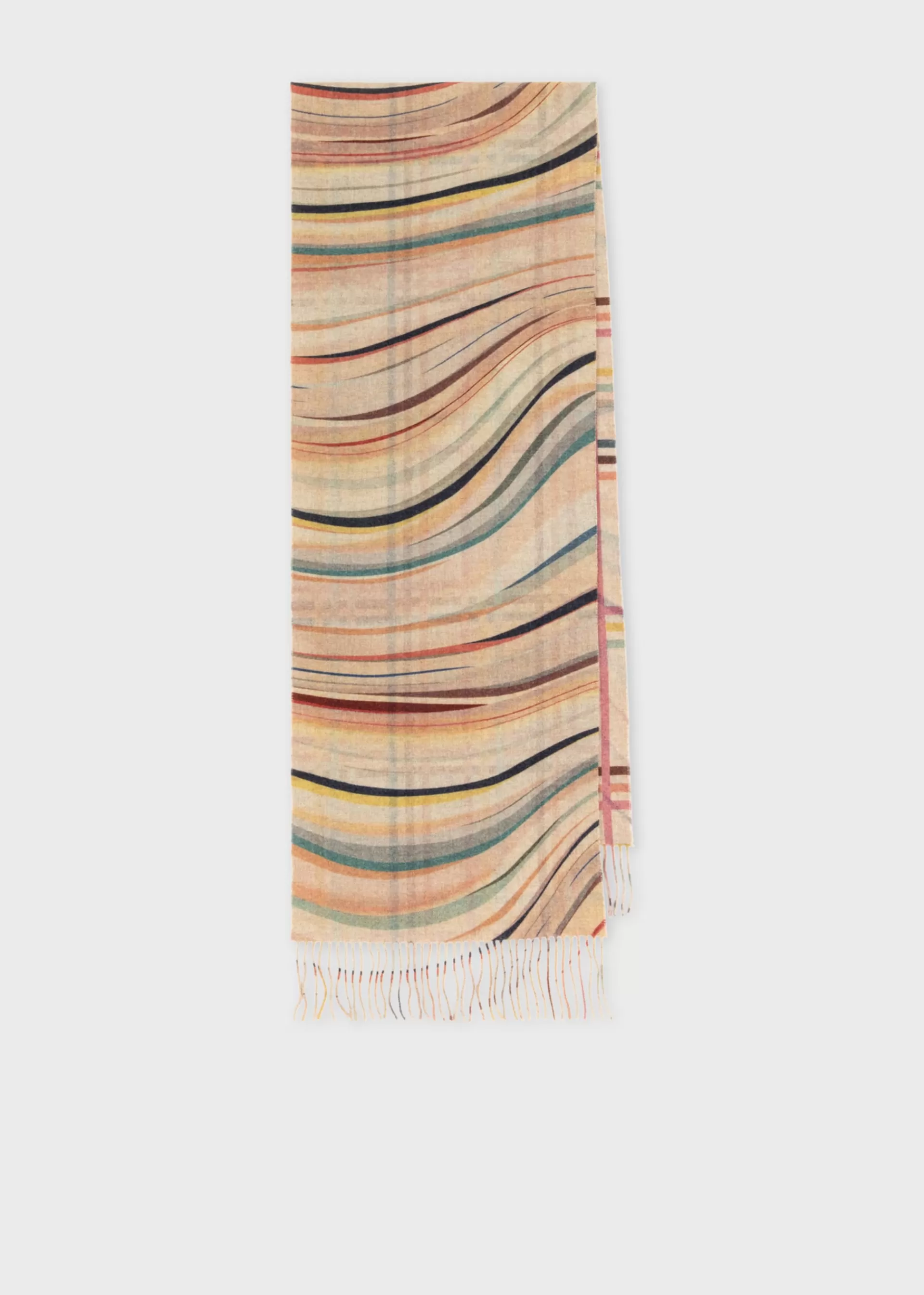 Women's Cashmere-Blend 'Swirl' Check Scarf>Paul Smith Fashion