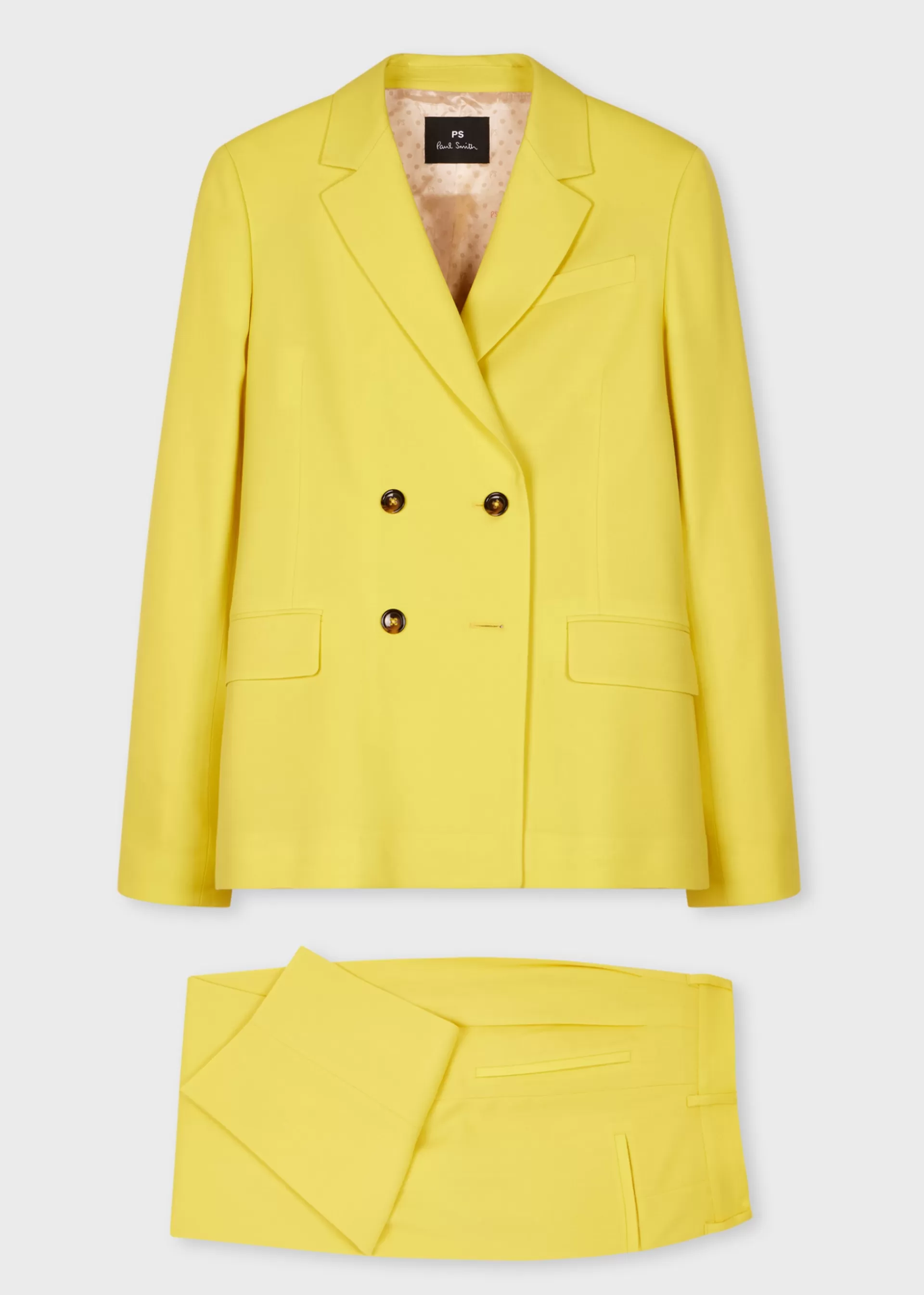 Women's Citrine Wool Double-Breasted Suit>Paul Smith Store