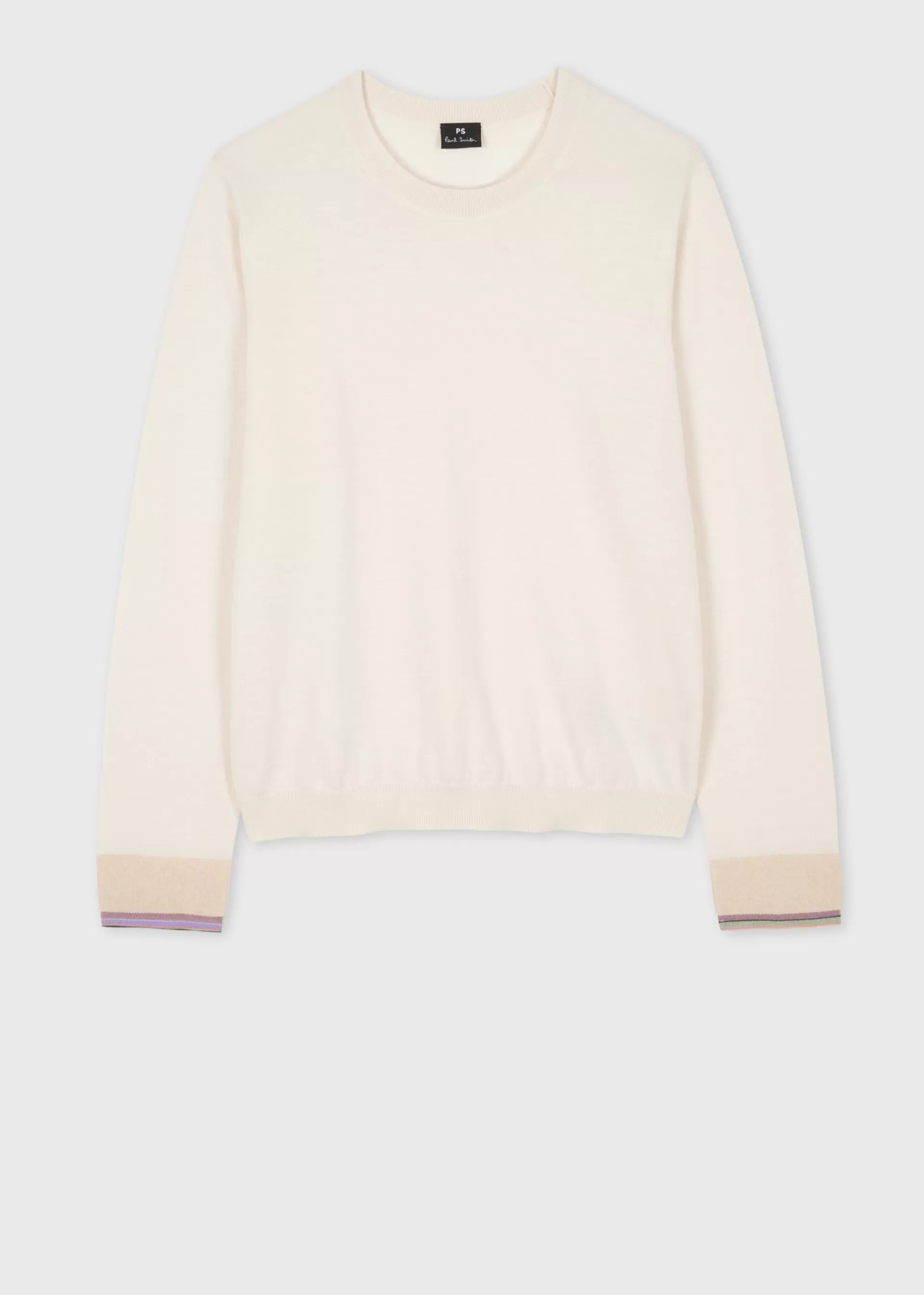 Women's Knitted Merino Crew Neck Sweater>Paul Smith New