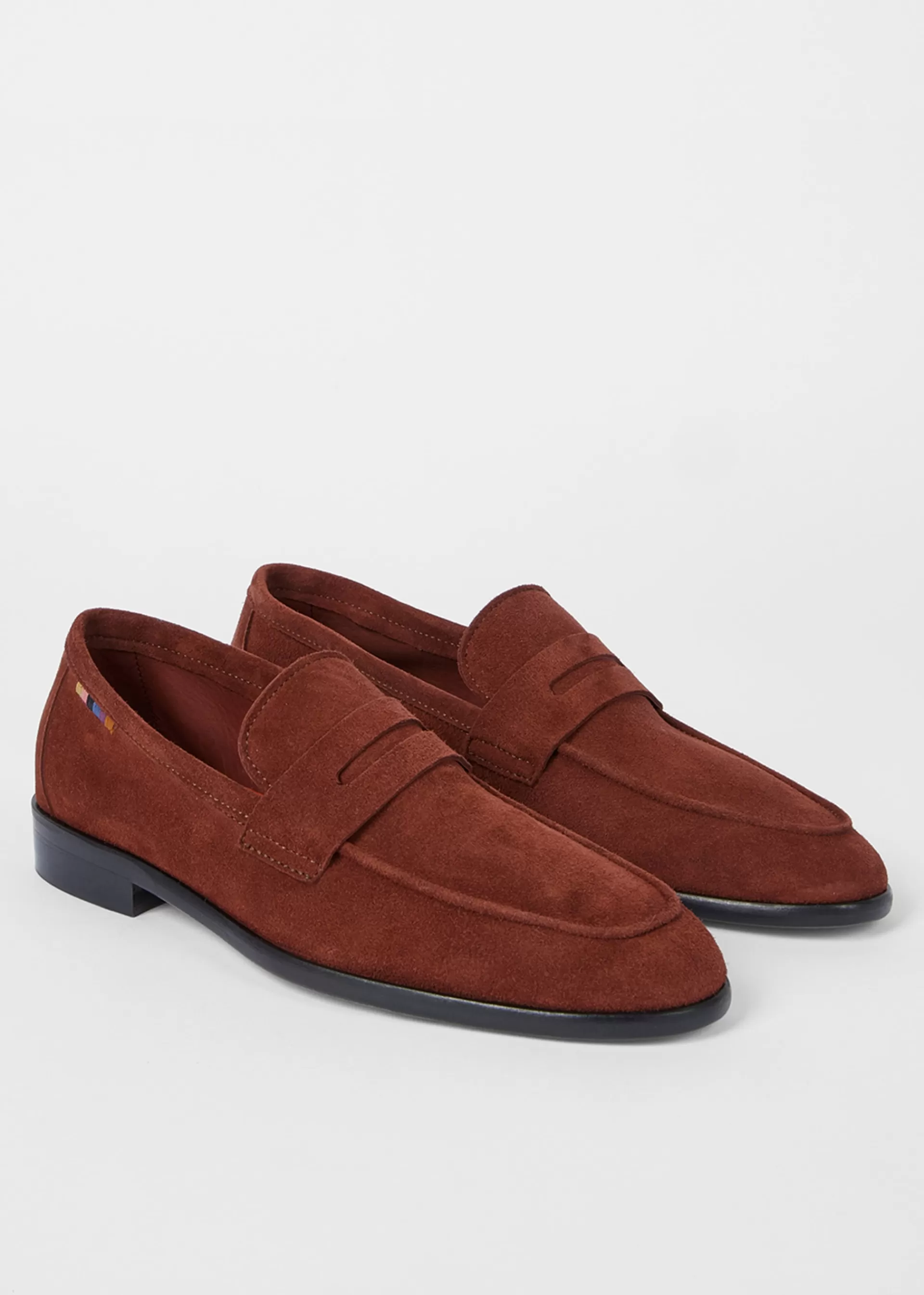 Women's Dark Burgundy Suede 'Figaro' Loafers>Paul Smith Hot