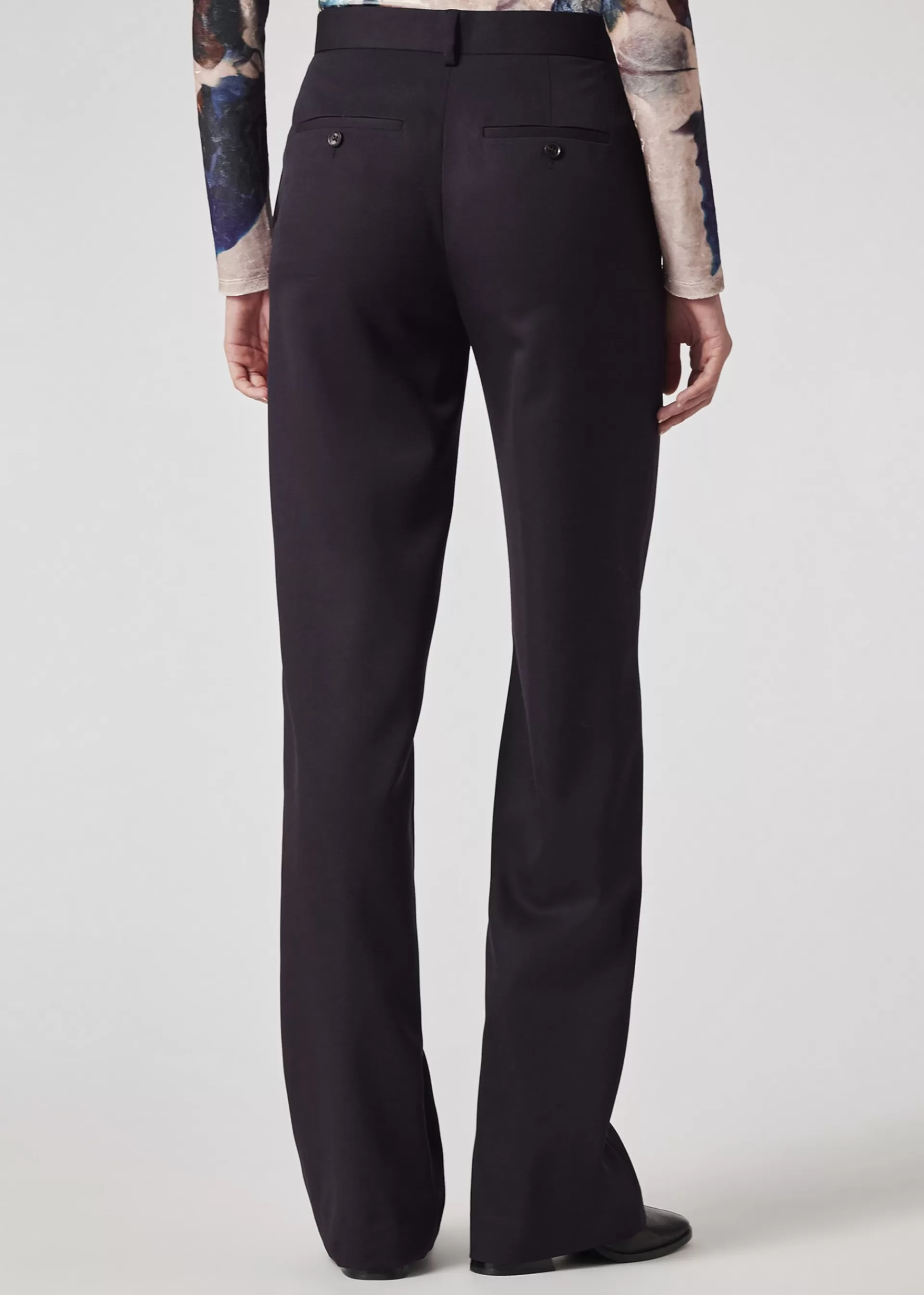 Women's Dark Purple Wool Gabardine Trousers>Paul Smith Best