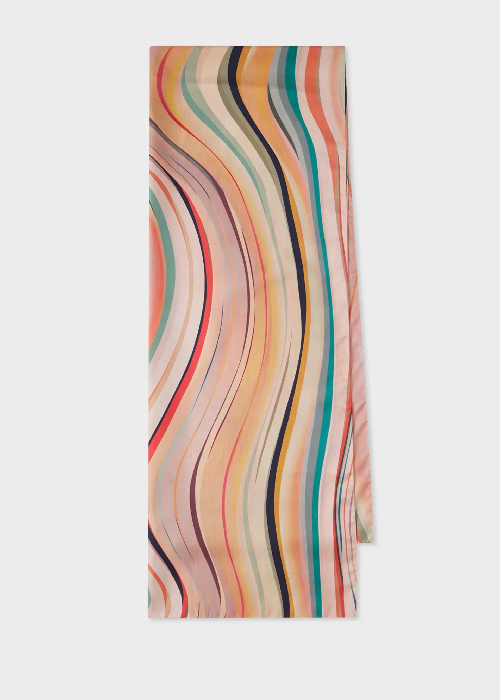 Women's Dusky Pink '' Silk Twill Scarf>Paul Smith Online