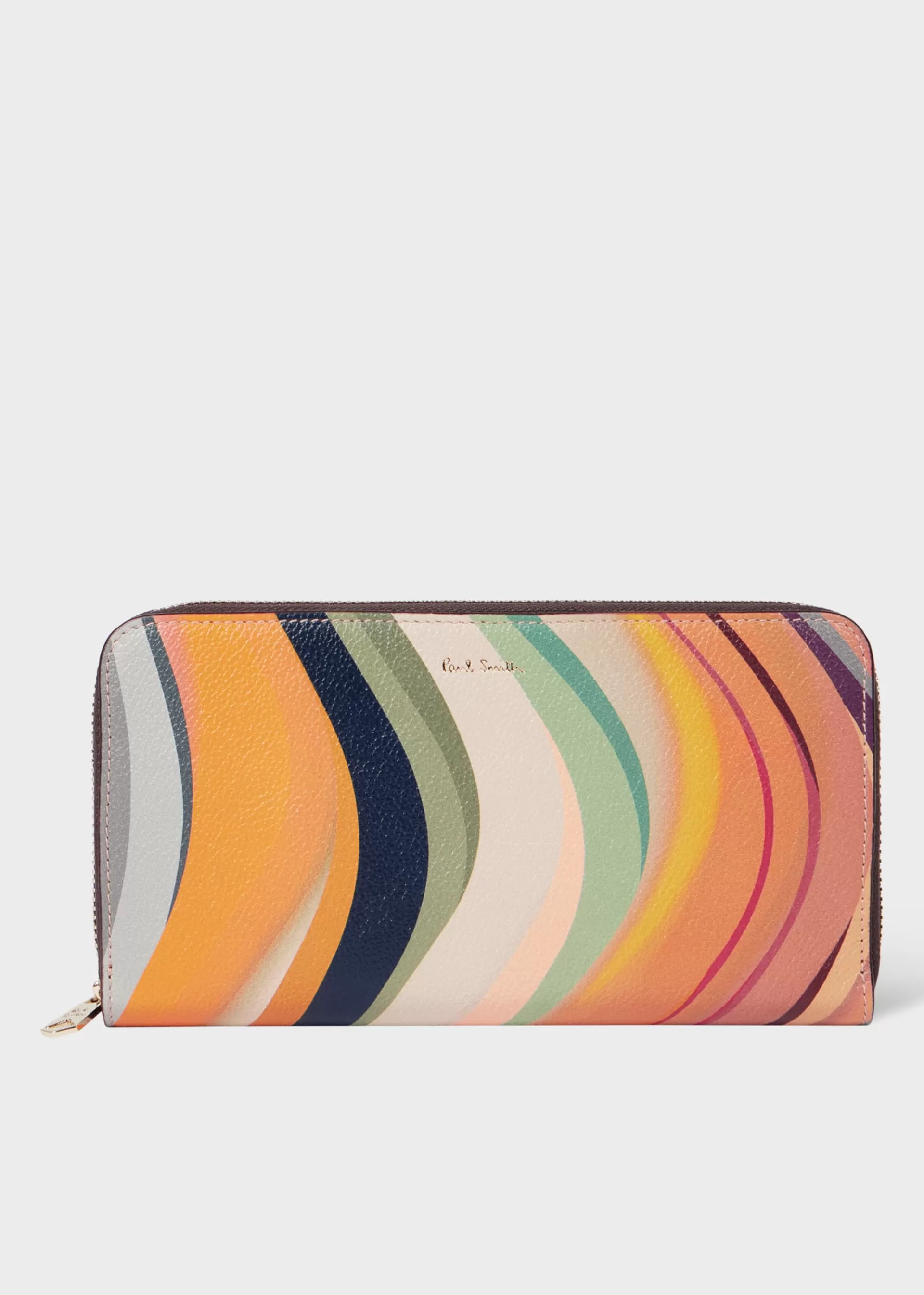 Women's 'Dusky Swirl' Leather Large Zip-Around Purse>Paul Smith Hot