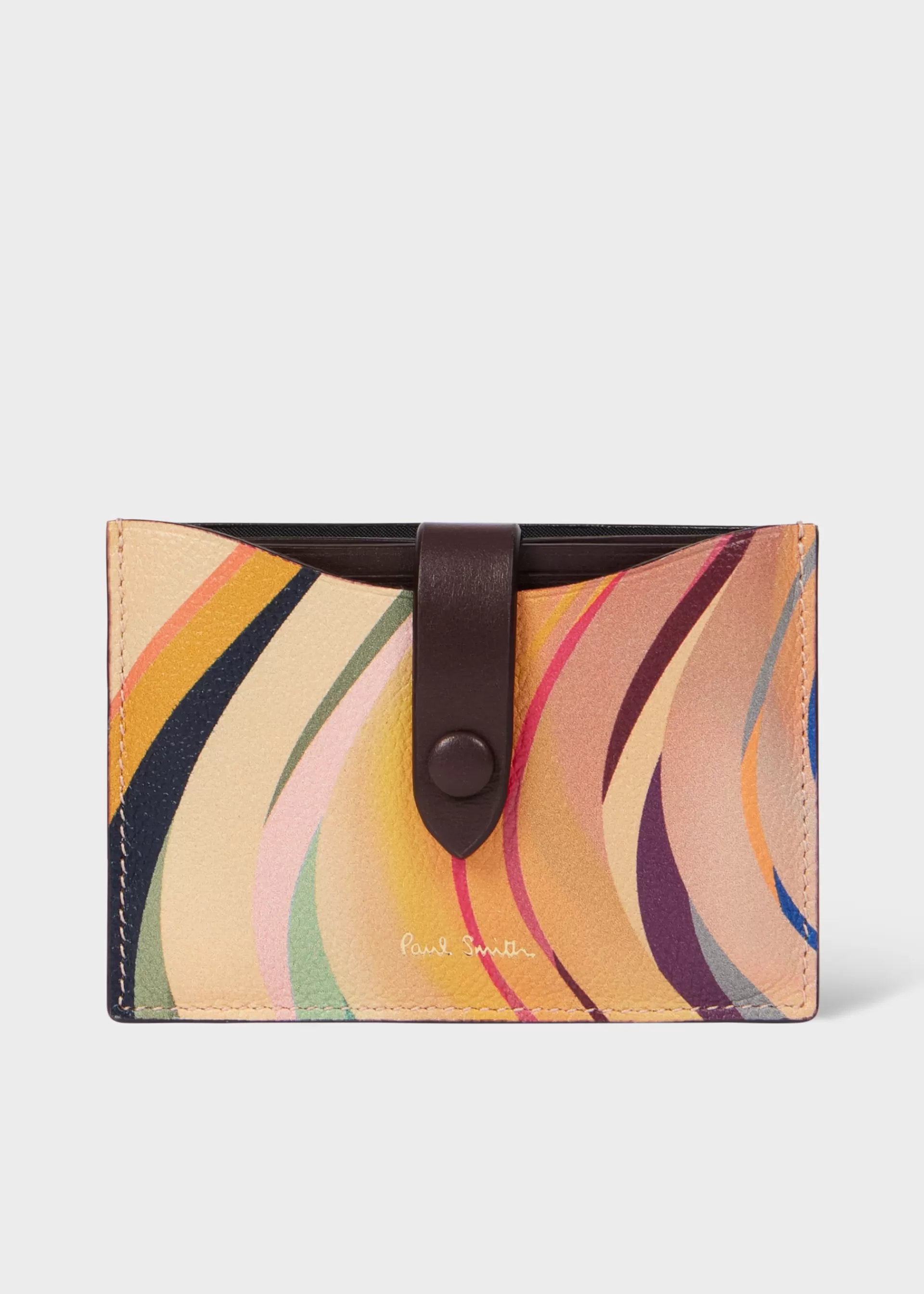 Women's 'Dusky Swirl' Leather Pull-Out Card Holder>Paul Smith Store