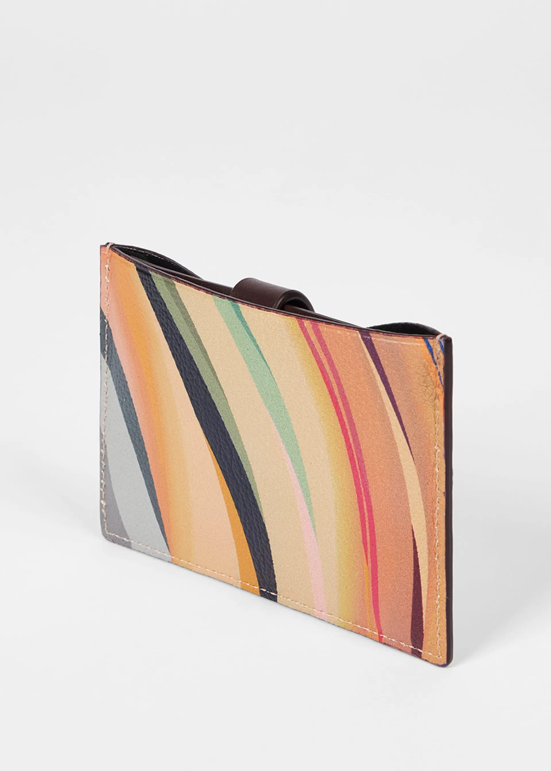 Women's 'Dusky Swirl' Leather Pull-Out Card Holder>Paul Smith Store