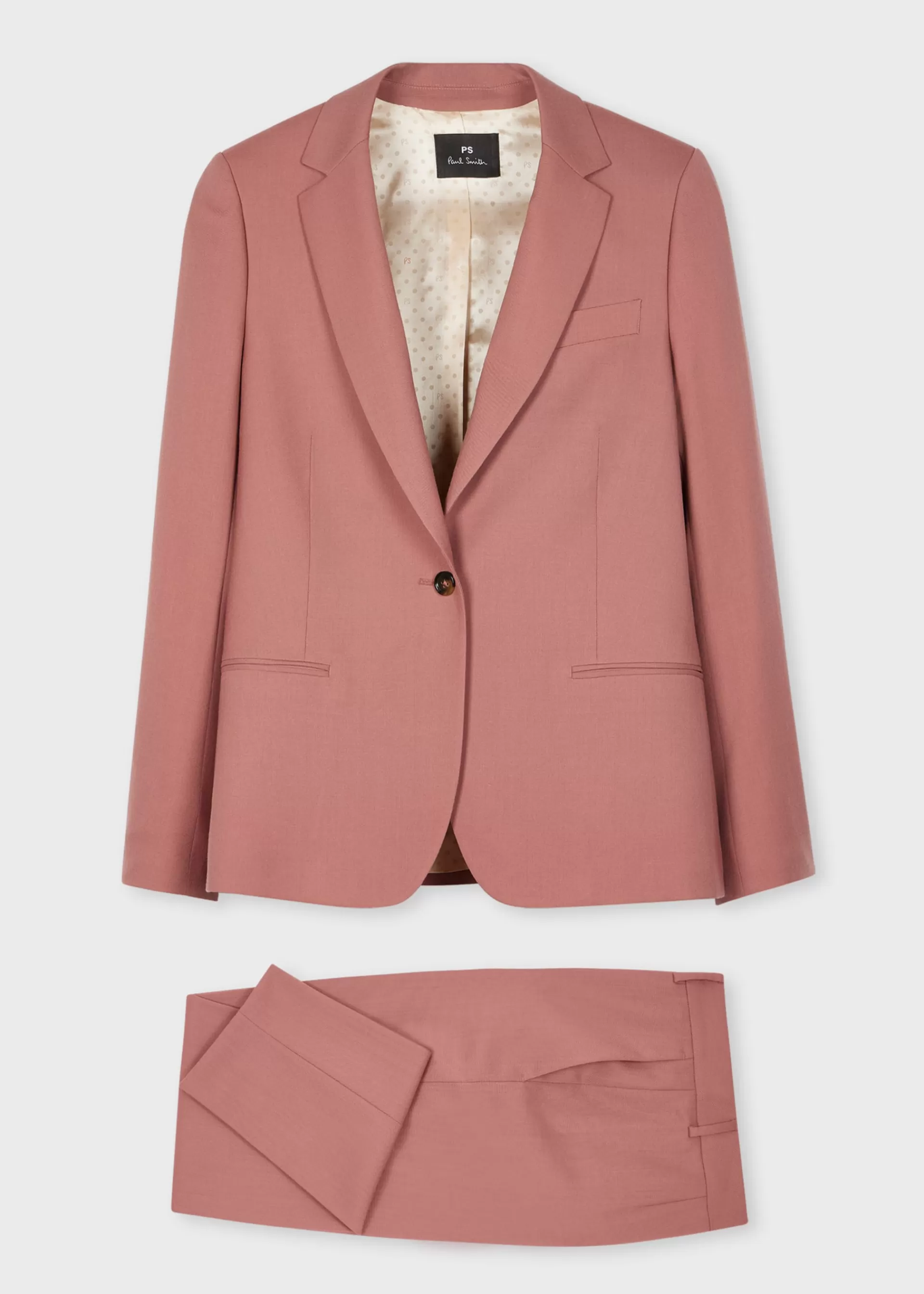Women's Dusty Rose Wool Suit>Paul Smith Online