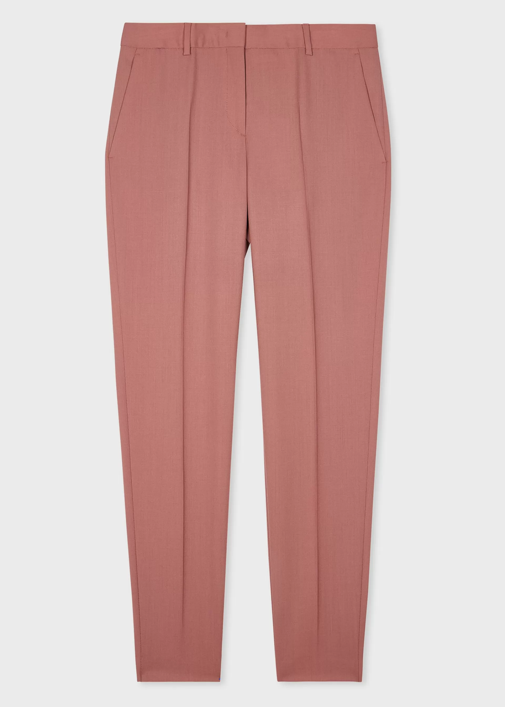 Women's Dusty Rose Wool-Hopsack Trousers>Paul Smith Shop