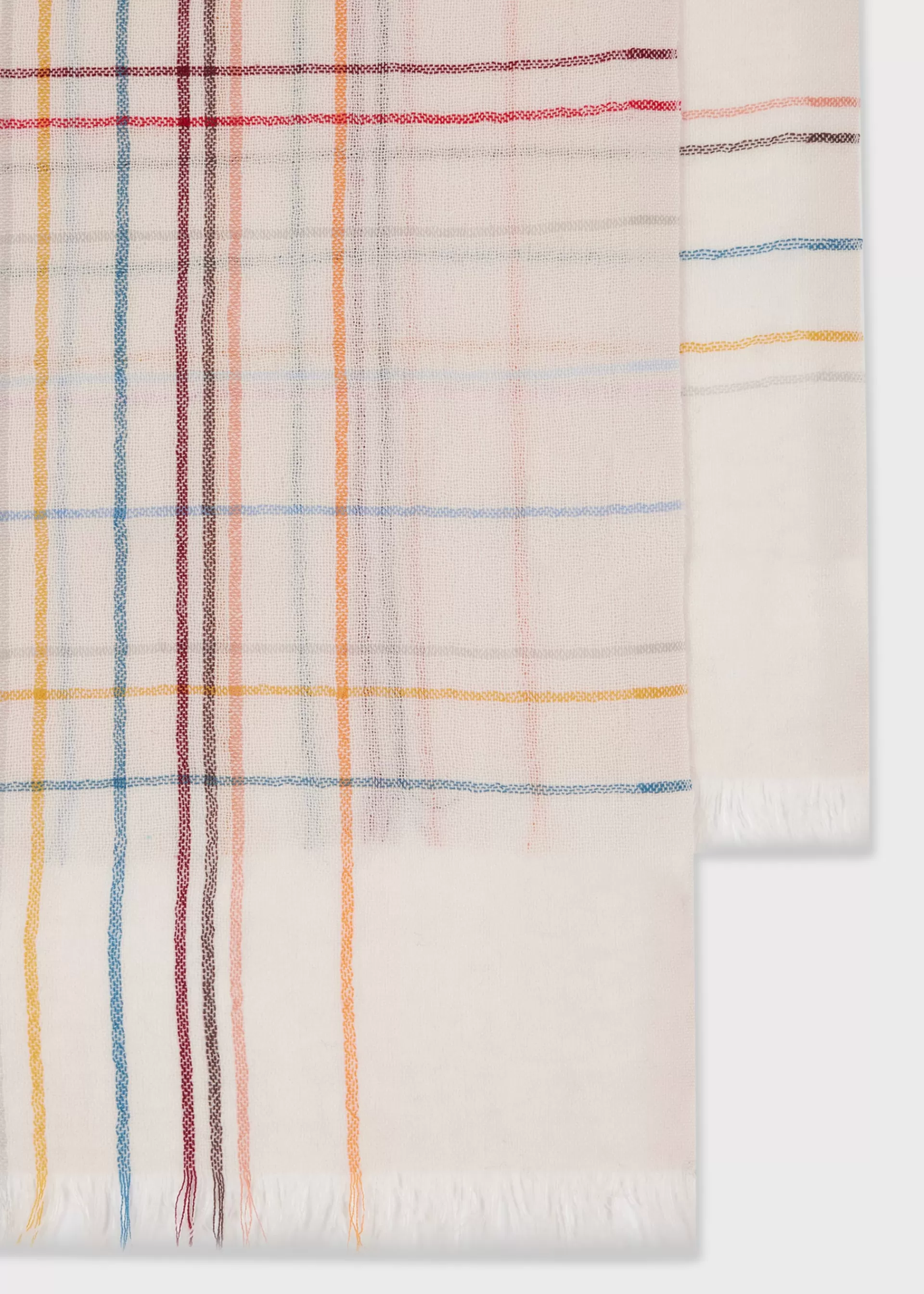 Women's Broken 'Signature Stripe' Check Scarf>Paul Smith Best Sale