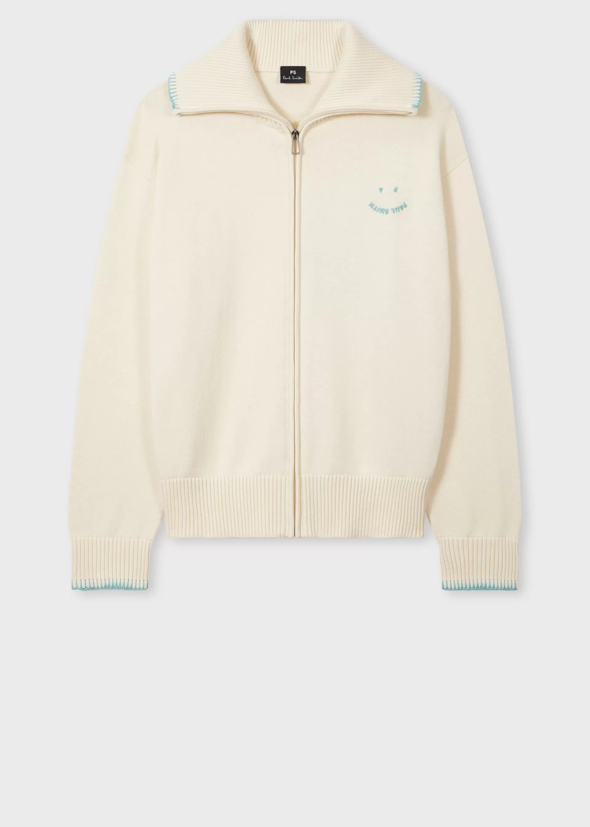 Women's Organic Cotton 'Happy' Zip Cardigan>Paul Smith Cheap
