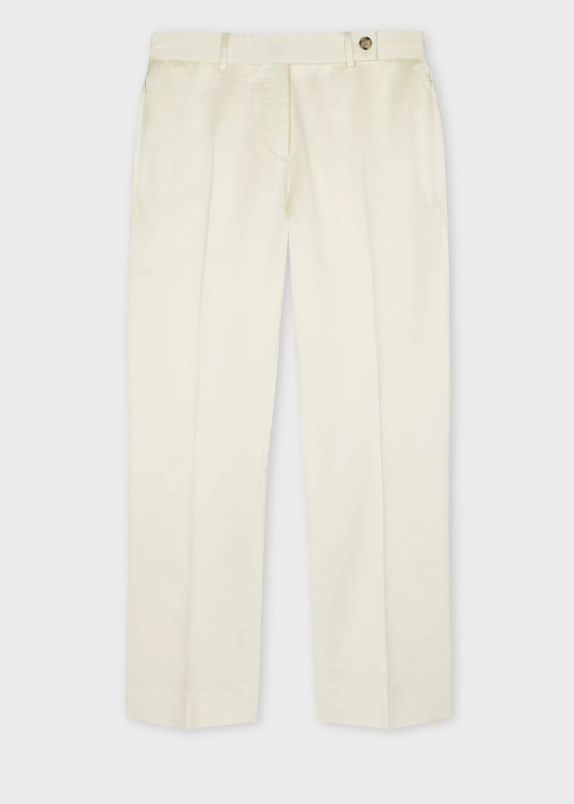 Women's Satin Slim-Straight Cropped Trousers>Paul Smith Cheap
