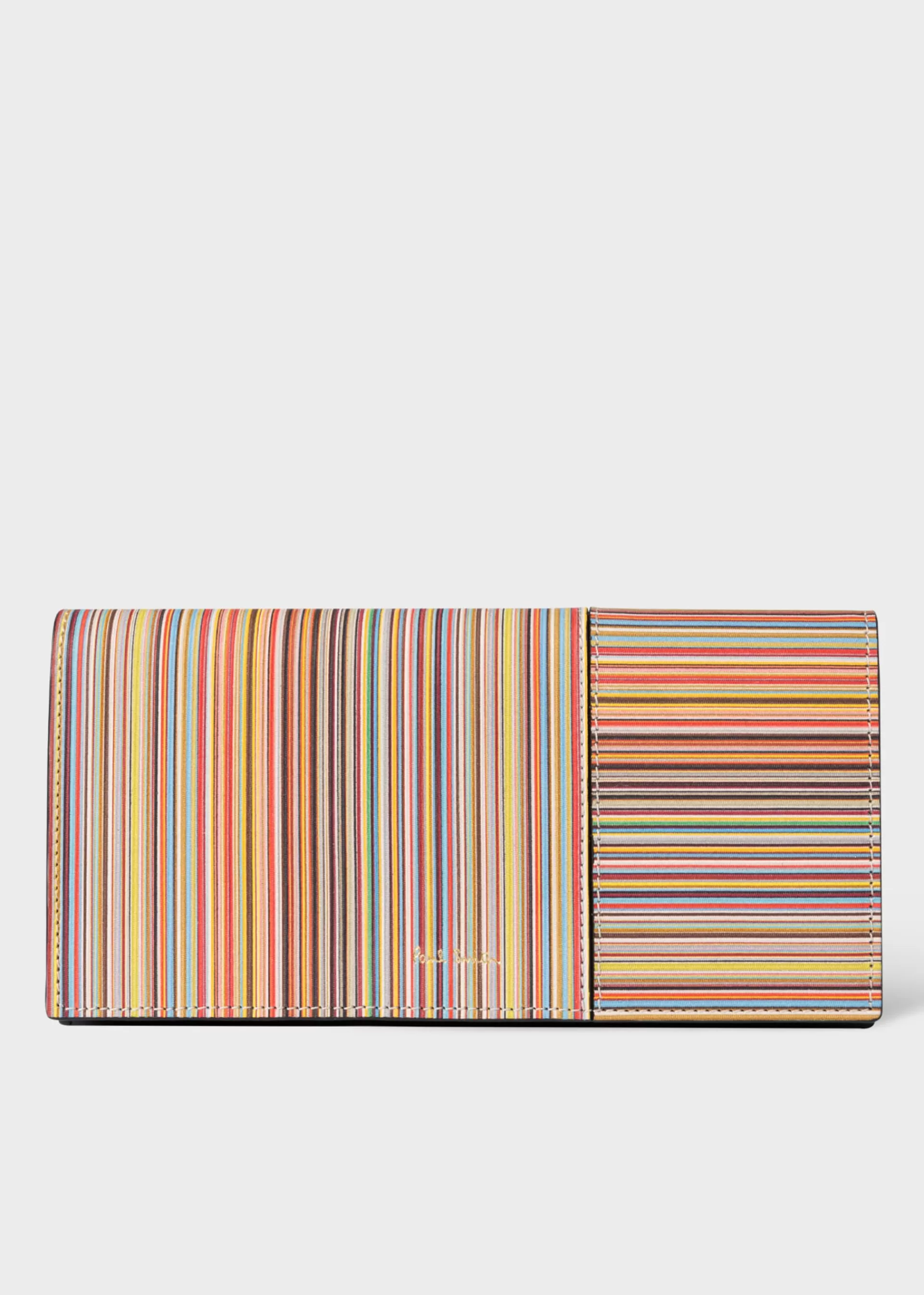 Women's Leather 'Signature Stripe' Tri-Fold Purse>Paul Smith New