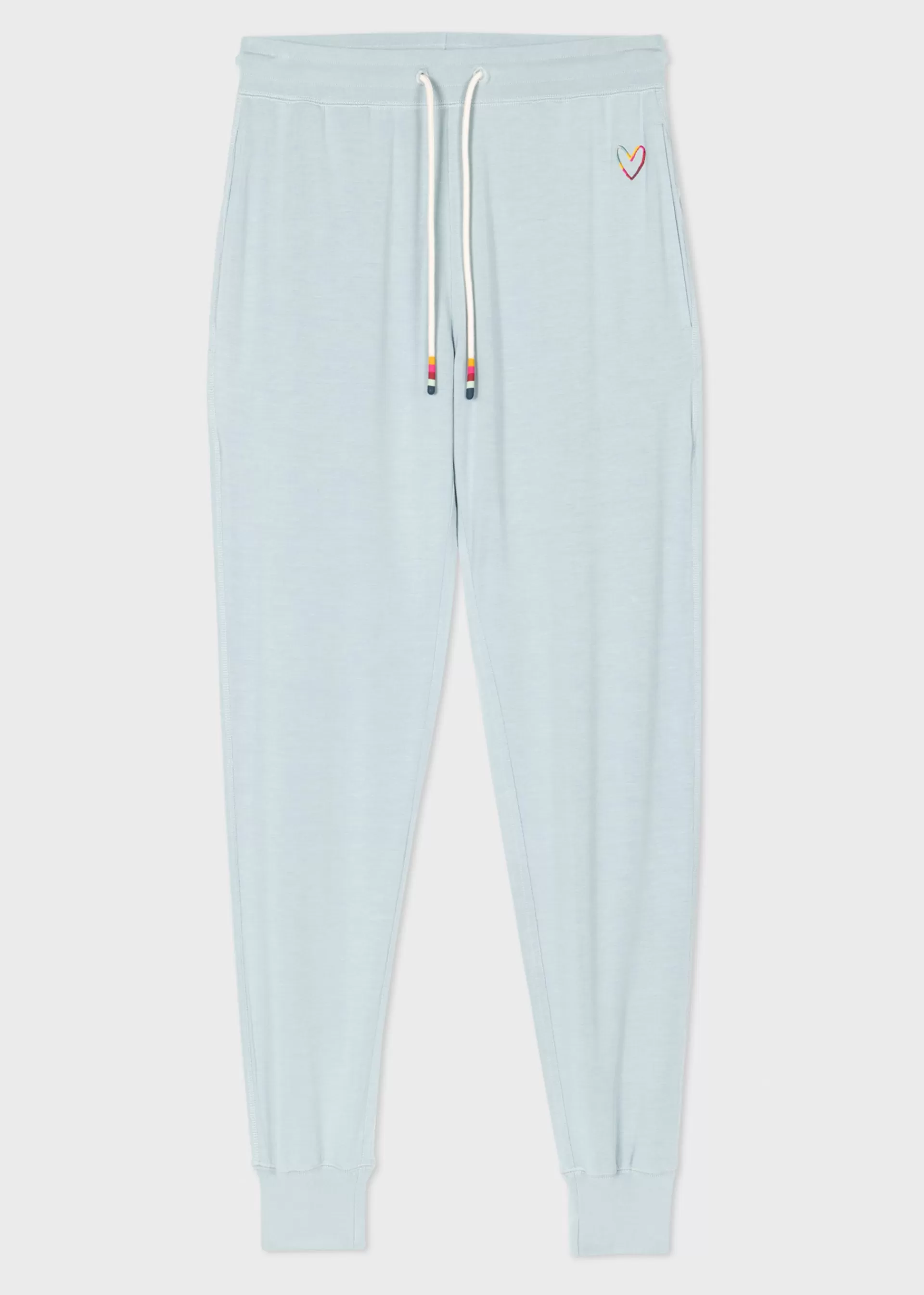 Women's Light Blue 'Swirl' Heart Sweatpants>Paul Smith Cheap