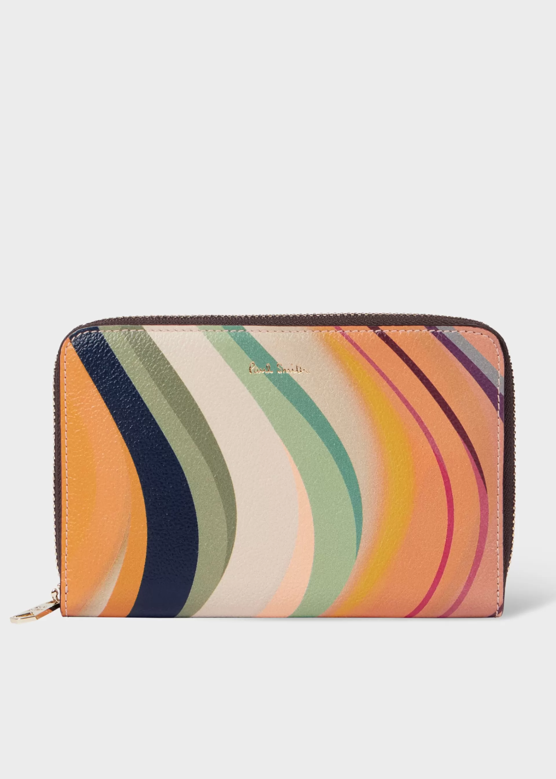 Women's Medium 'Dusky Swirl' Leather Zip-Around Purse>Paul Smith Cheap