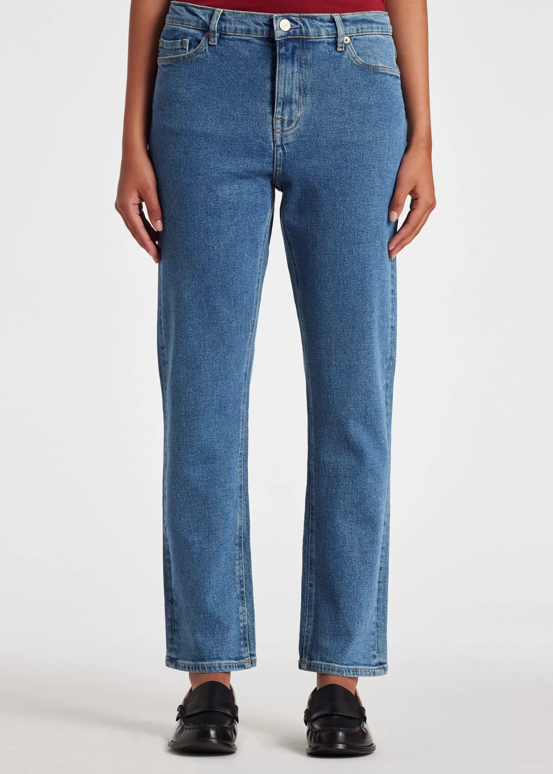 Women's Mid Wash Straight-Fit 'Happy' Jeans>Paul Smith Shop