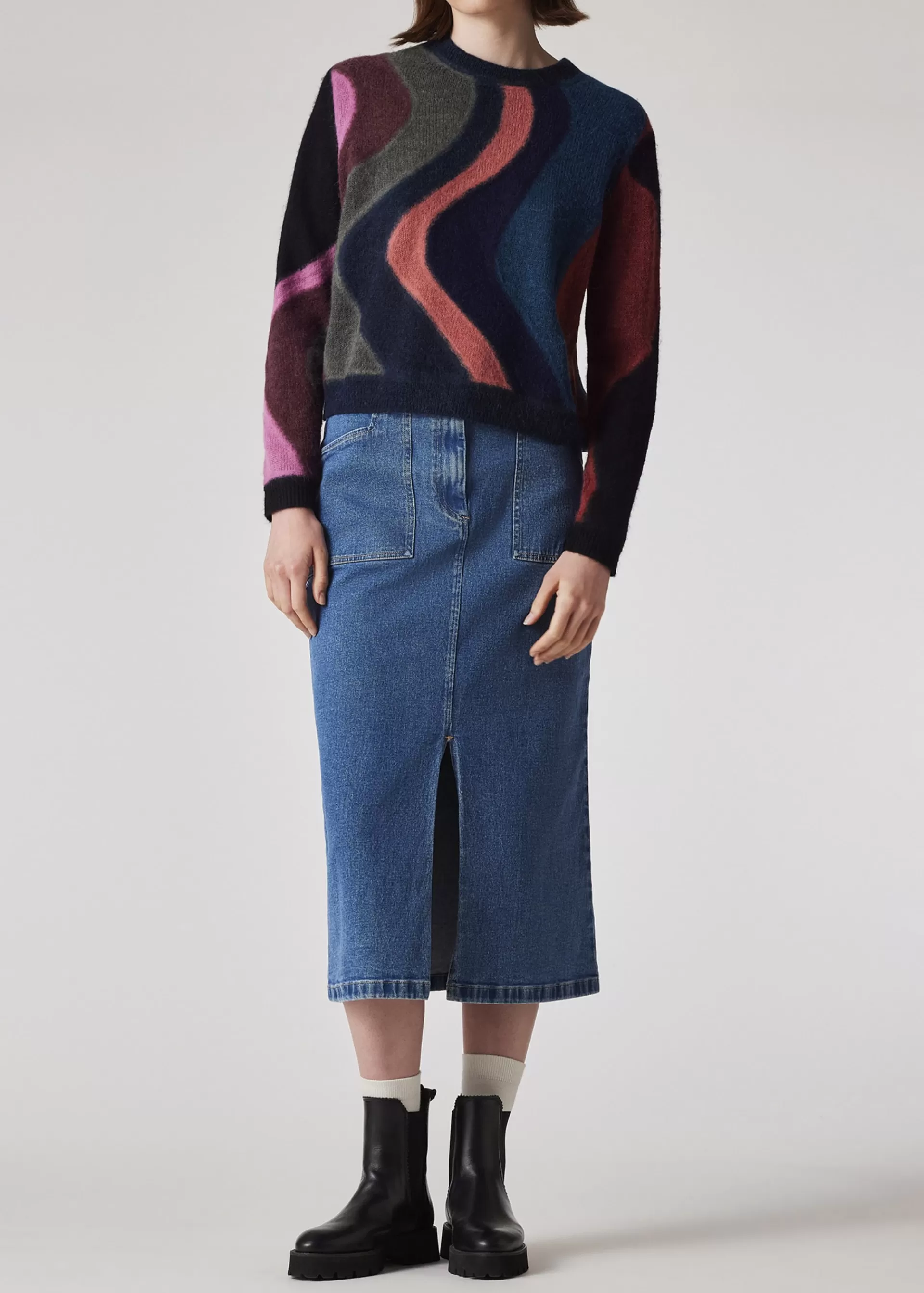 Women's 'Midnight Swirl' Alpaca & Wool-Blend Knitted Sweater>Paul Smith Outlet