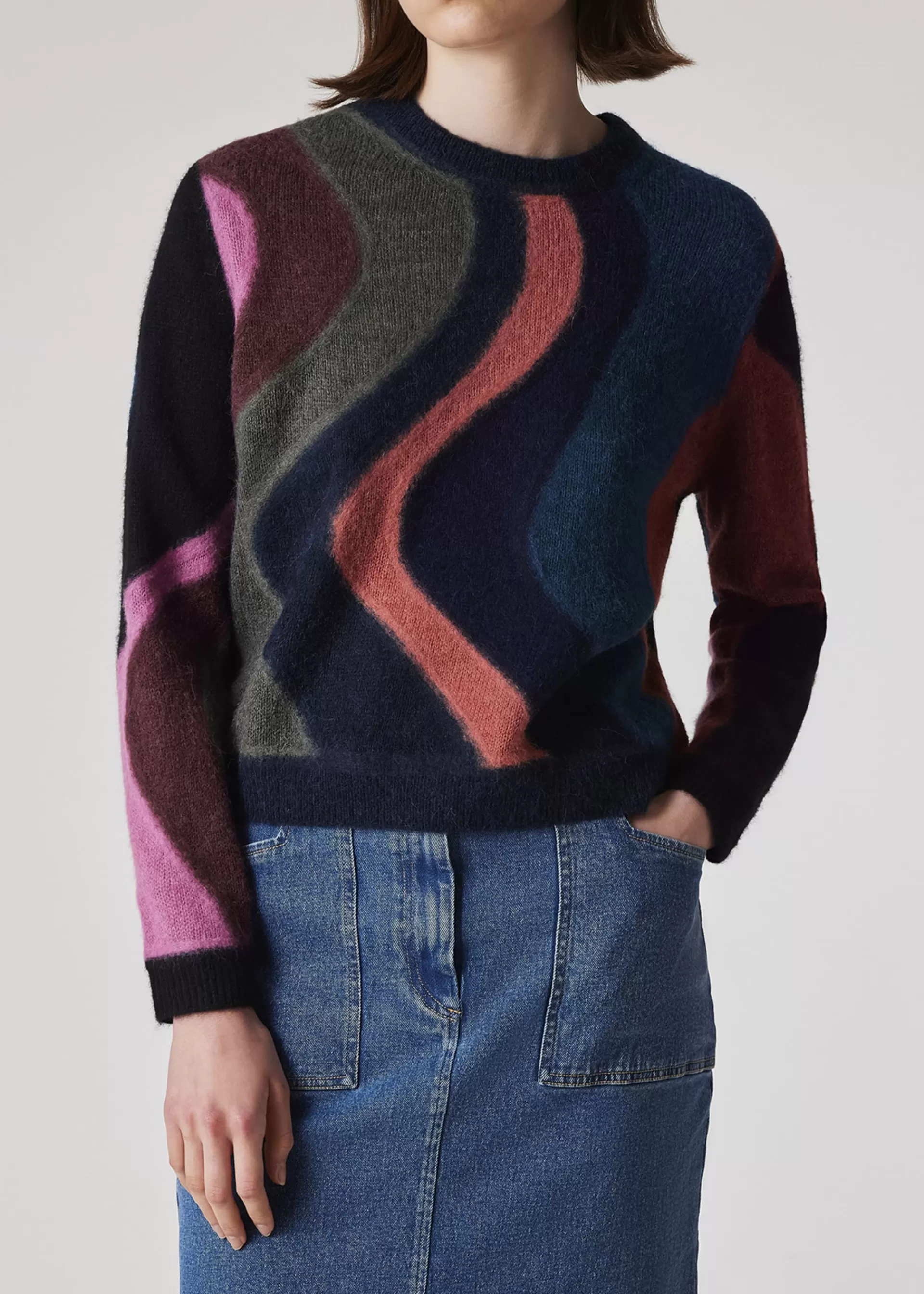 Women's 'Midnight Swirl' Alpaca & Wool-Blend Knitted Sweater>Paul Smith Outlet
