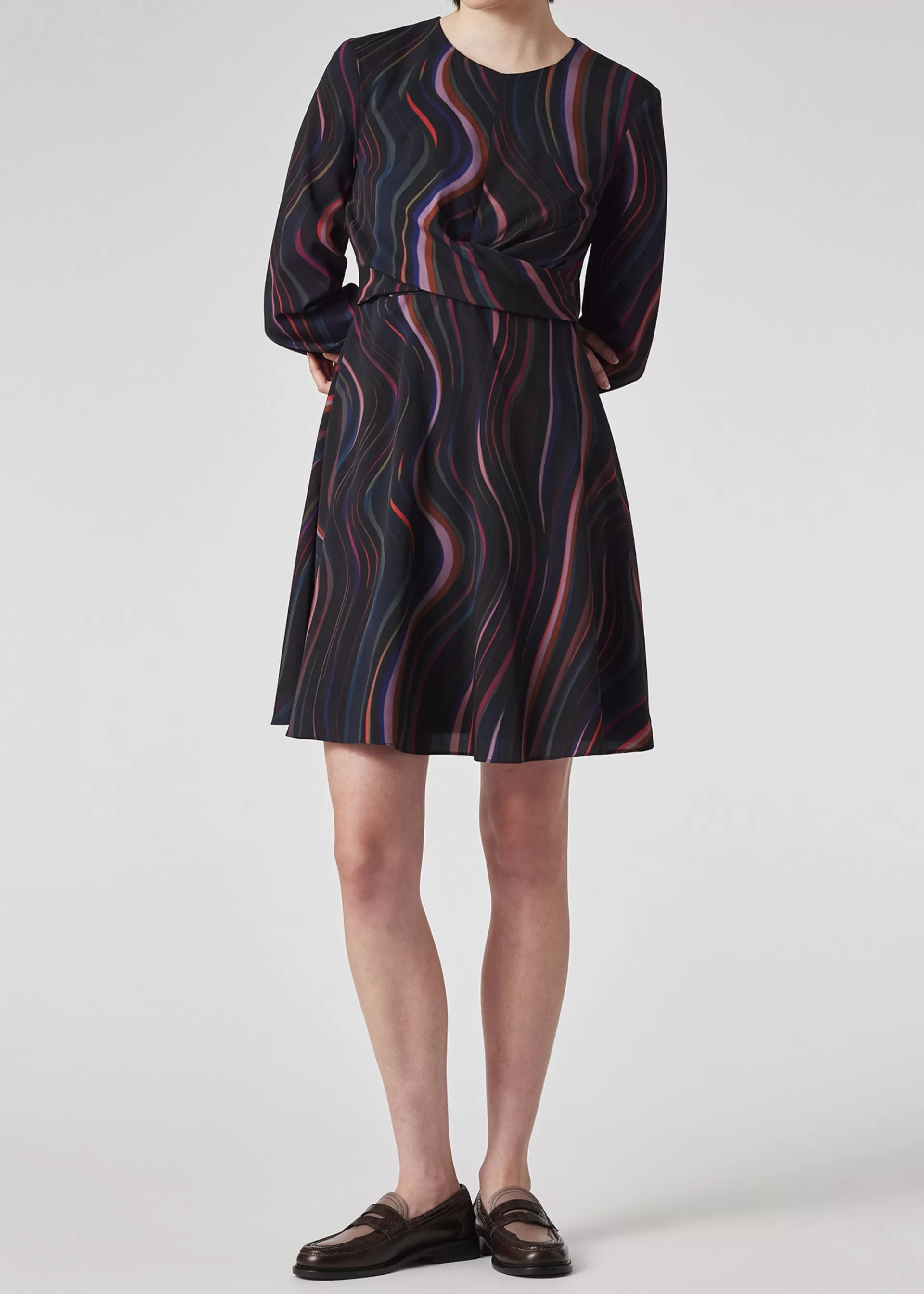 Women's 'Midnight Swirl' Satin Georgette Dress>Paul Smith Hot