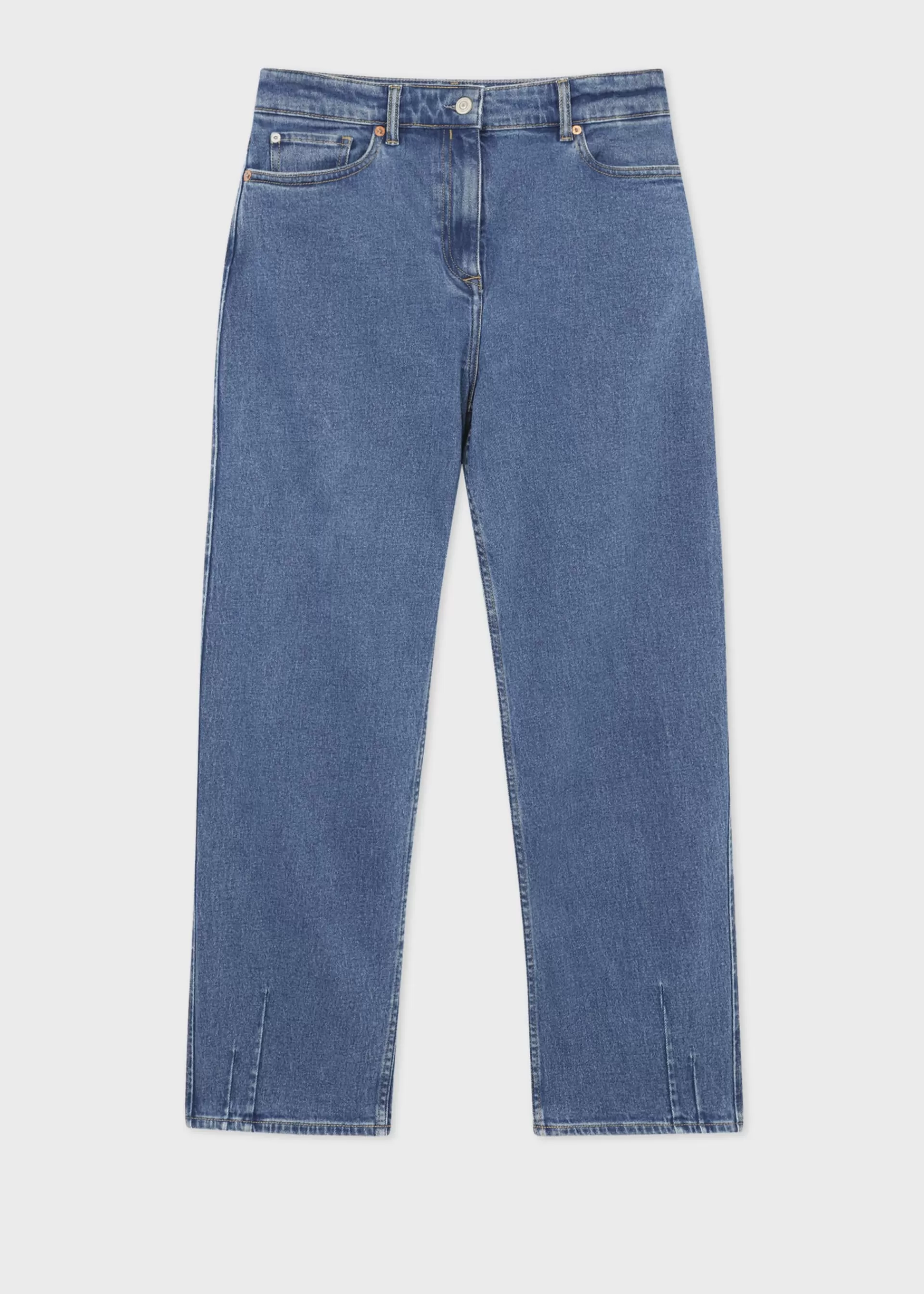 Women's Mid-Wash Organic Cotton Barrel Leg PS Happy Jeans>Paul Smith Store