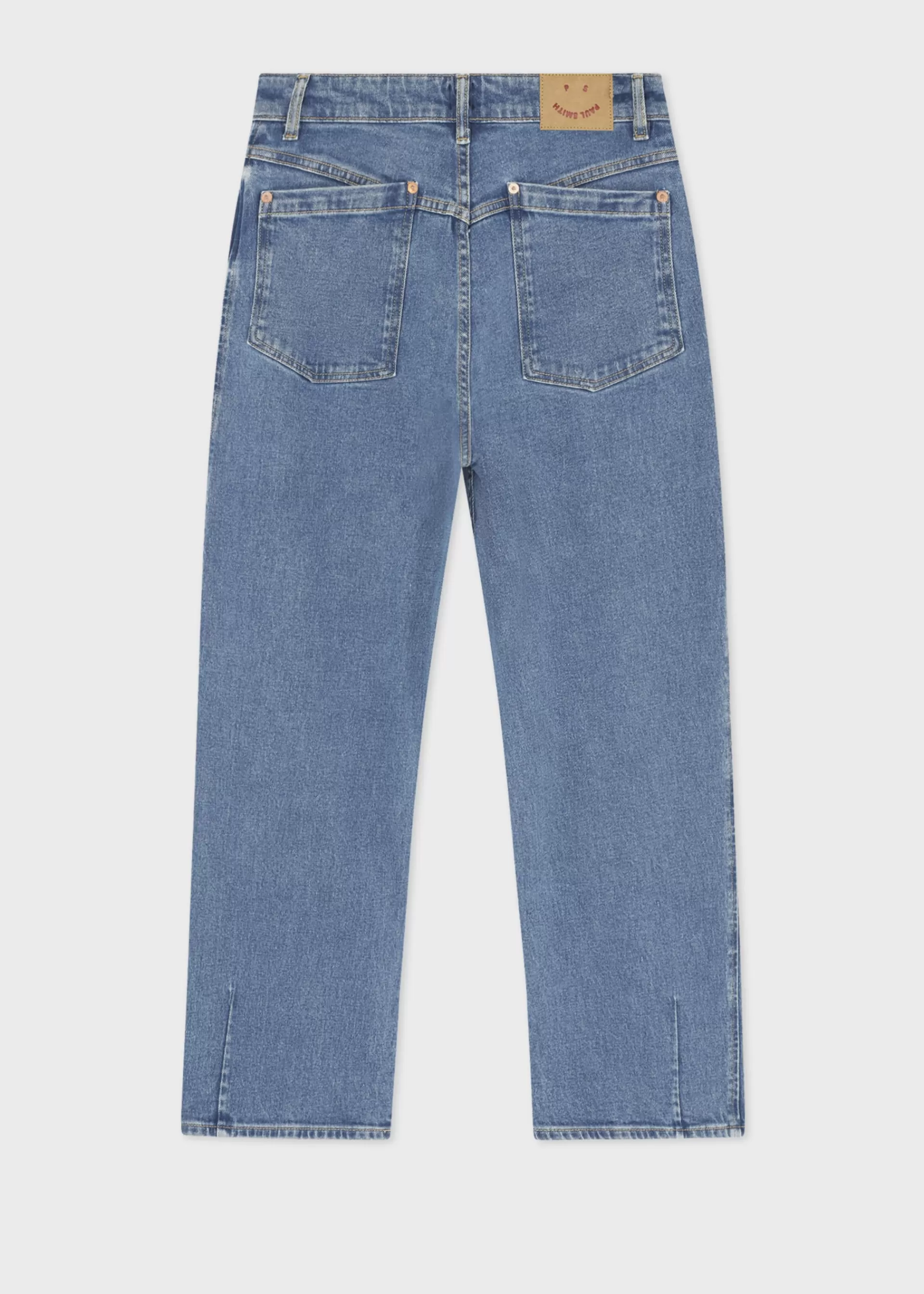Women's Mid-Wash Organic Cotton Barrel Leg PS Happy Jeans>Paul Smith Store