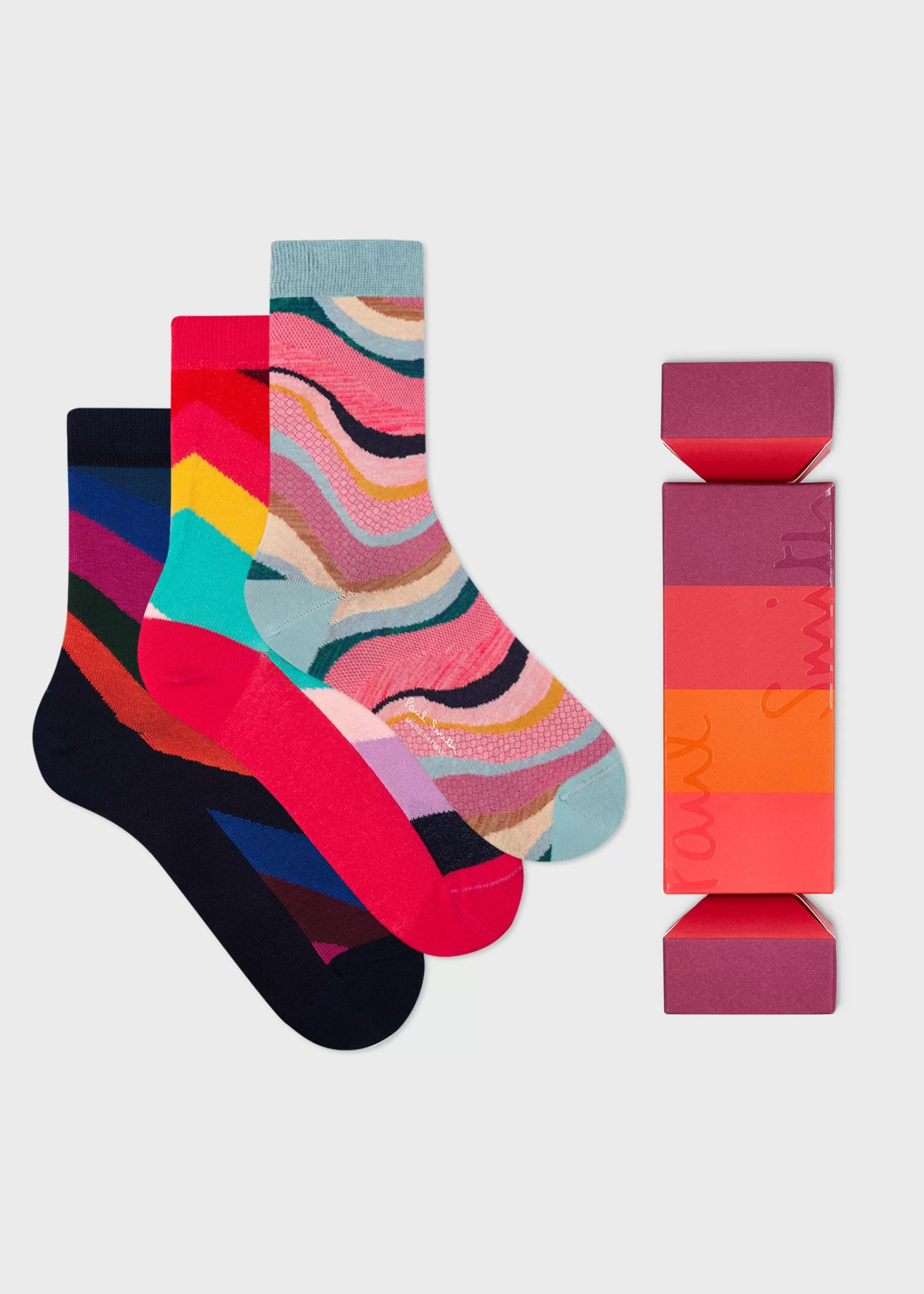 Women's Mixed 'Swirl' 'Festive Cracker' Socks Three Pack>Paul Smith Cheap