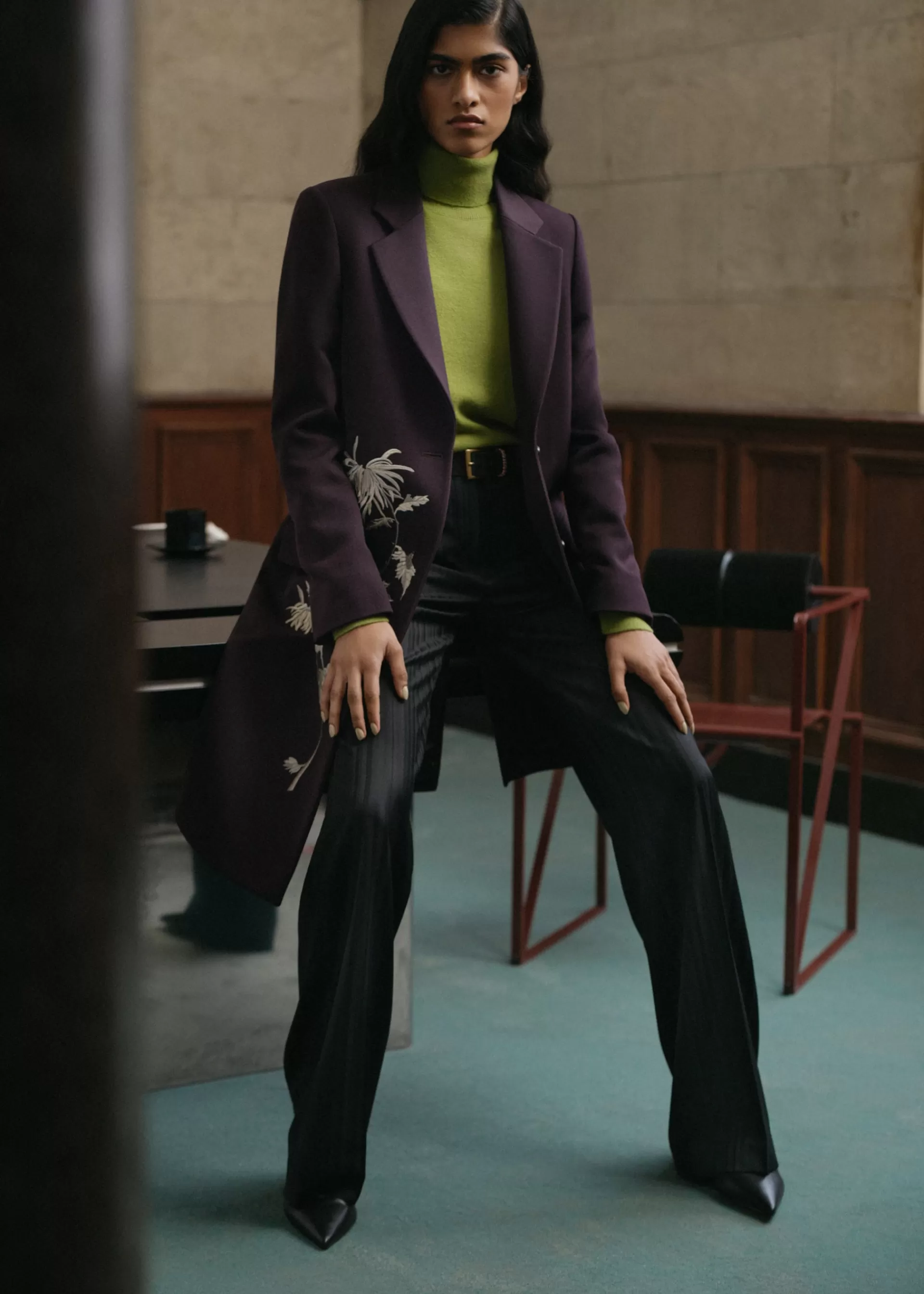 Women's Moss Green Cashmere Roll Neck Sweater>Paul Smith Flash Sale