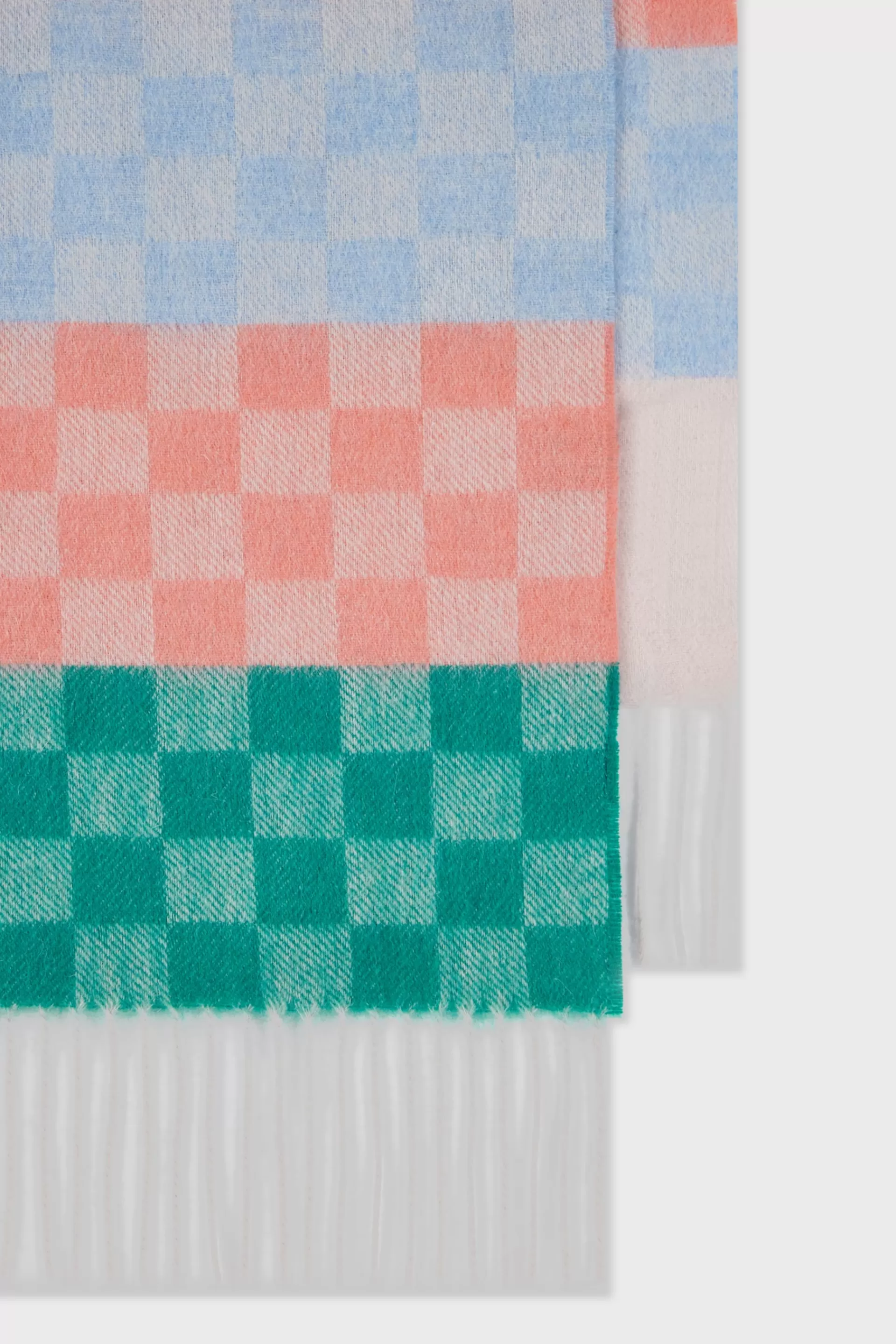 Women's Checkerboard 'Swirl' Scarf>Paul Smith Store