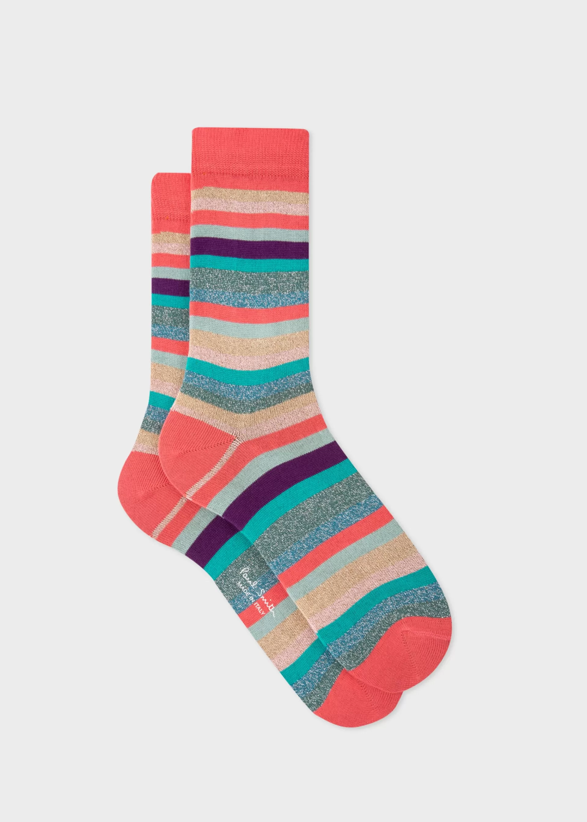 Women's Glitter 'Swirl Stripe' Socks>Paul Smith Best