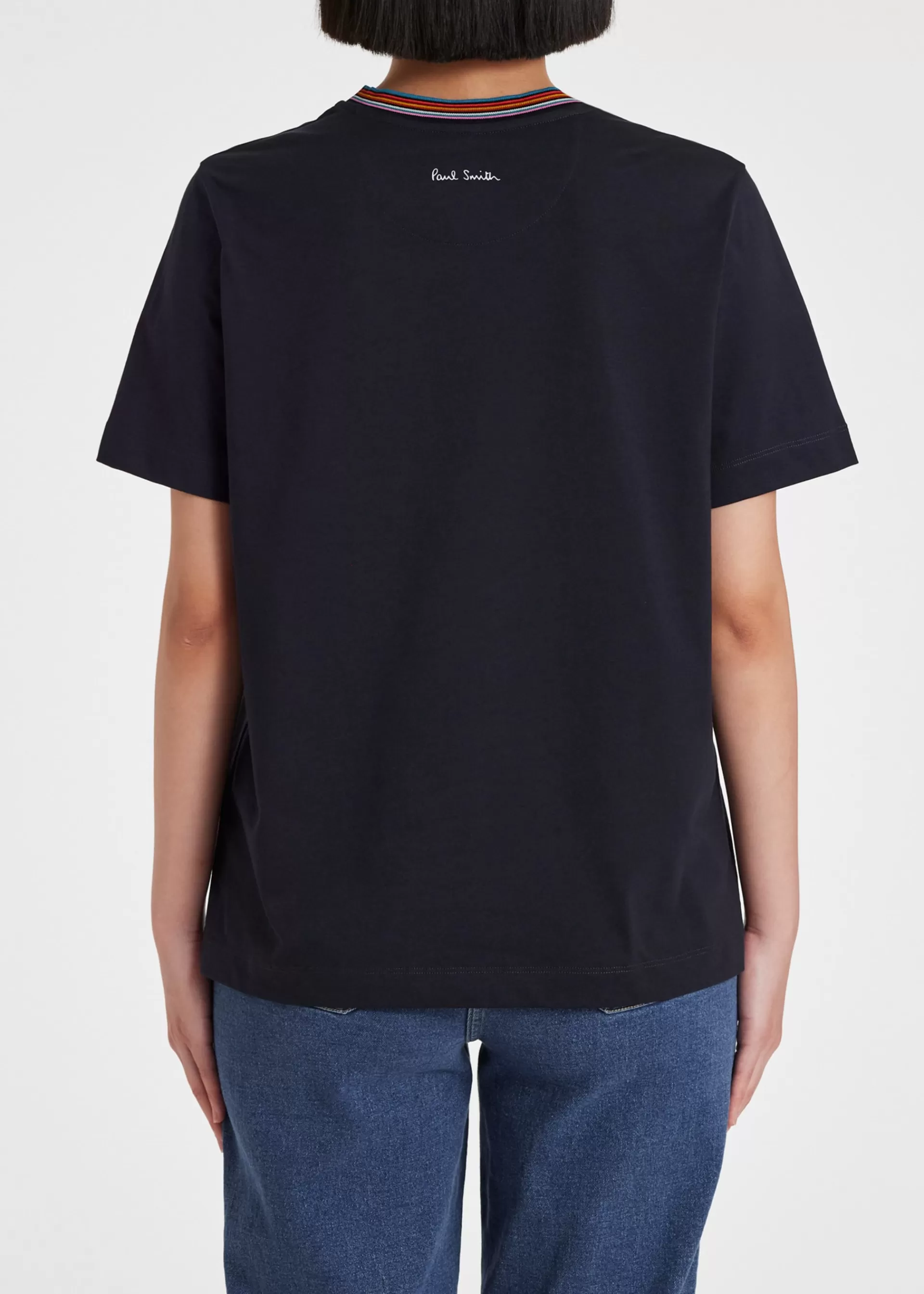 Women's Cotton 'Signature Stripe' T-Shirt>Paul Smith Shop