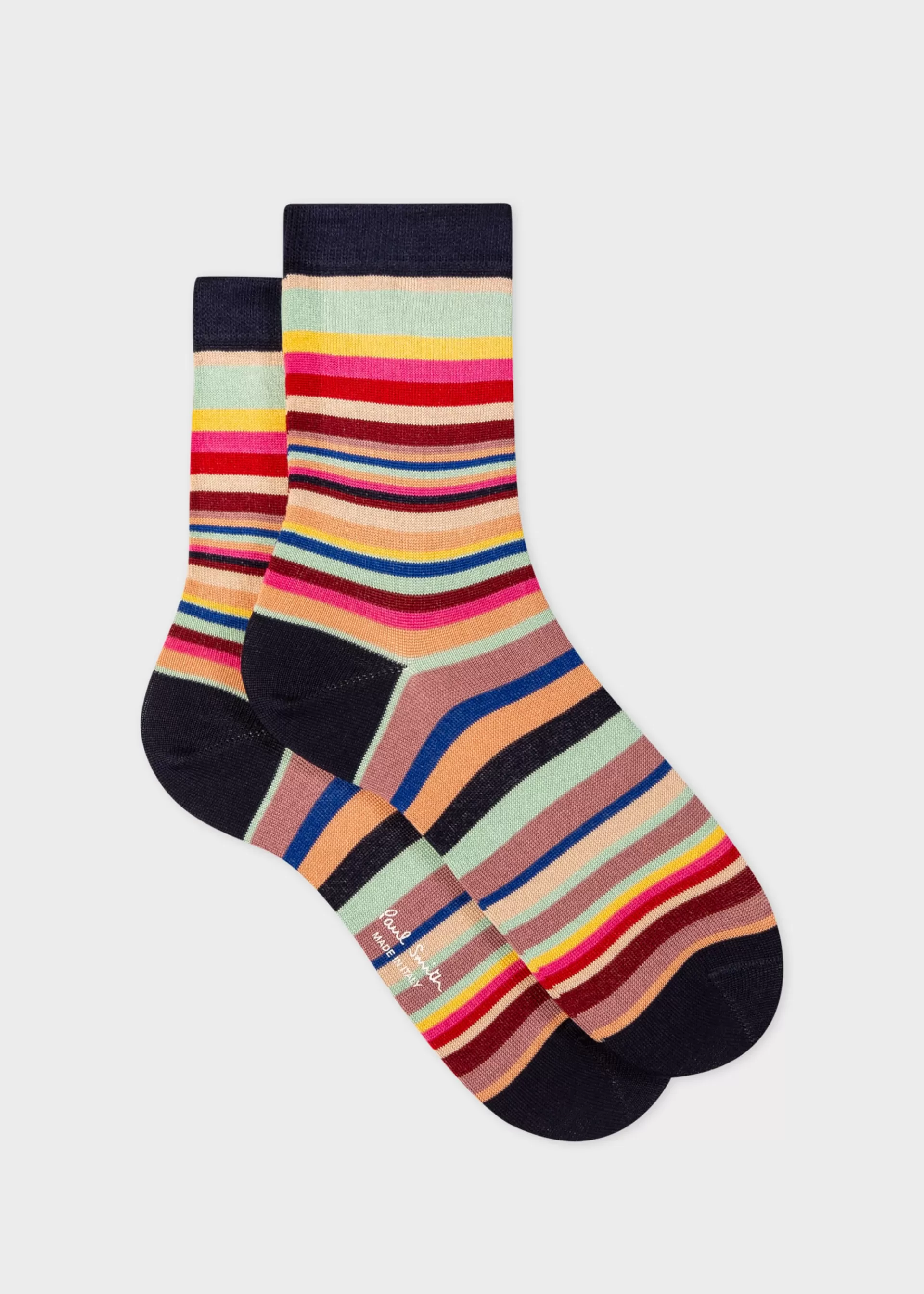 Women's Cotton 'Swirl Stripe' Socks>Paul Smith New