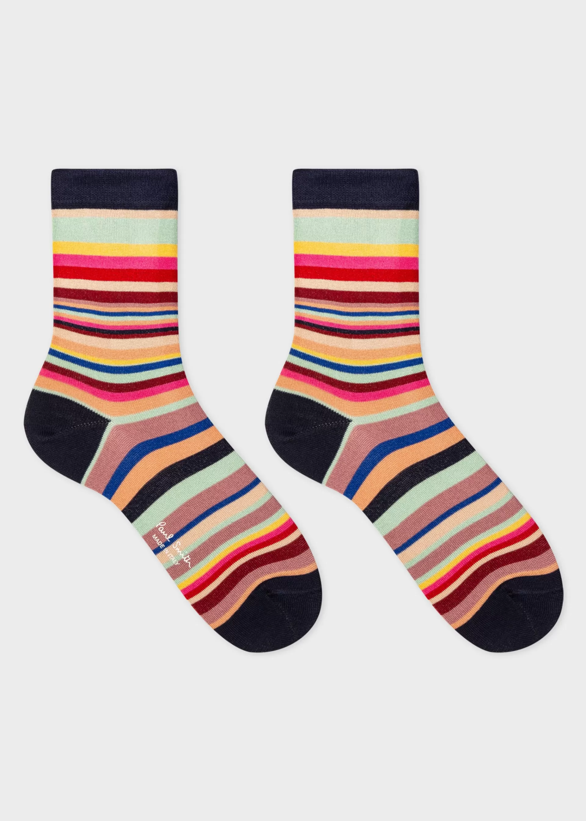 Women's Cotton 'Swirl Stripe' Socks>Paul Smith New