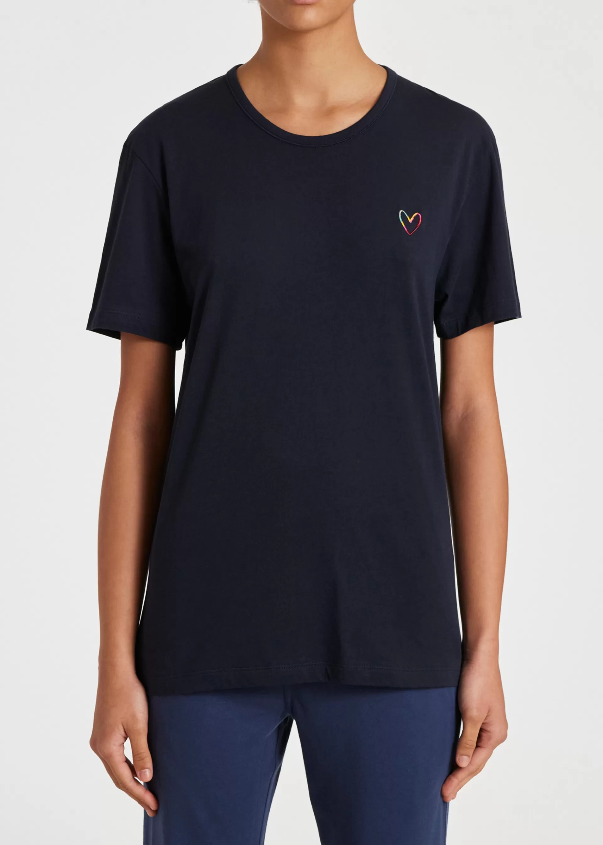 Women's Embroidered 'Swirl Heart' Lounge T-Shirt>Paul Smith Hot