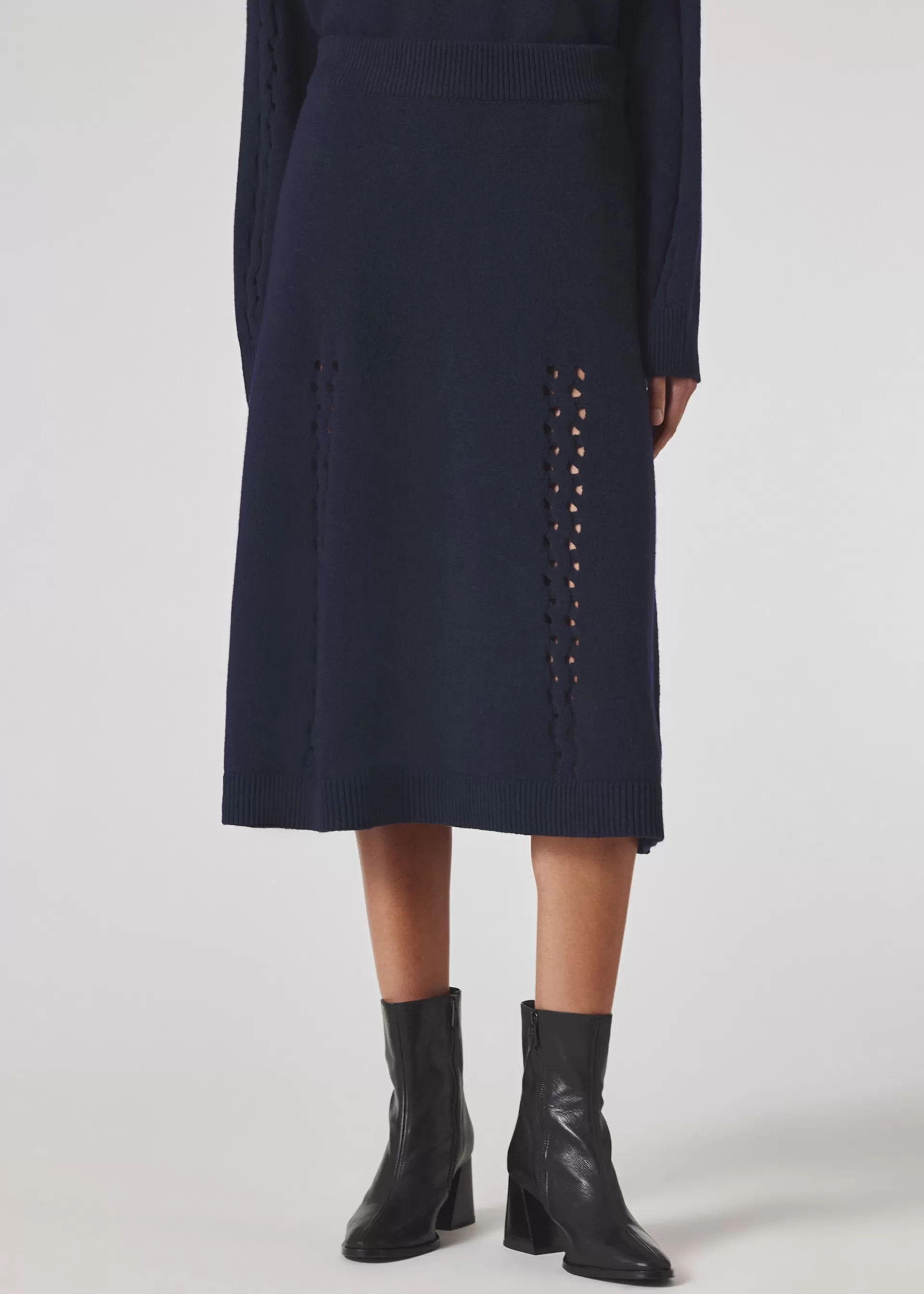 Women's Ladder Pointelle Stitch Knitted Skirt>Paul Smith Outlet