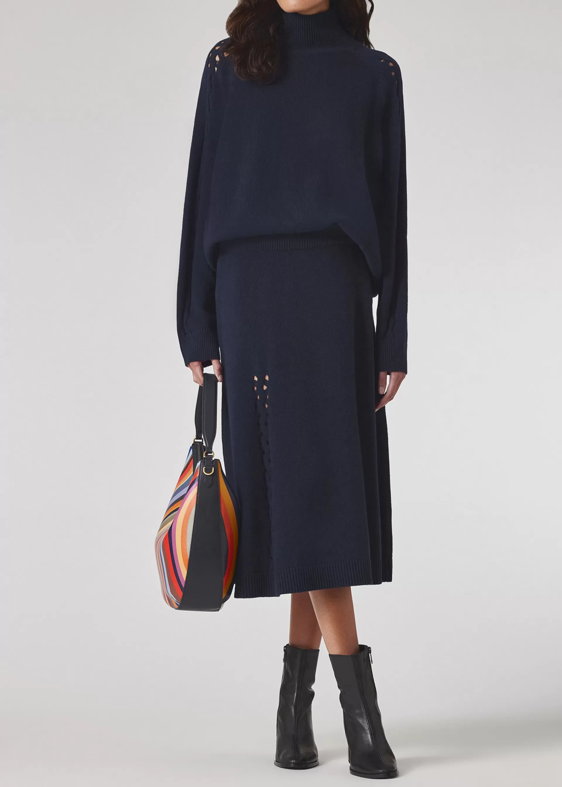 Women's Ladder Pointelle Stitch Knitted Skirt>Paul Smith Outlet