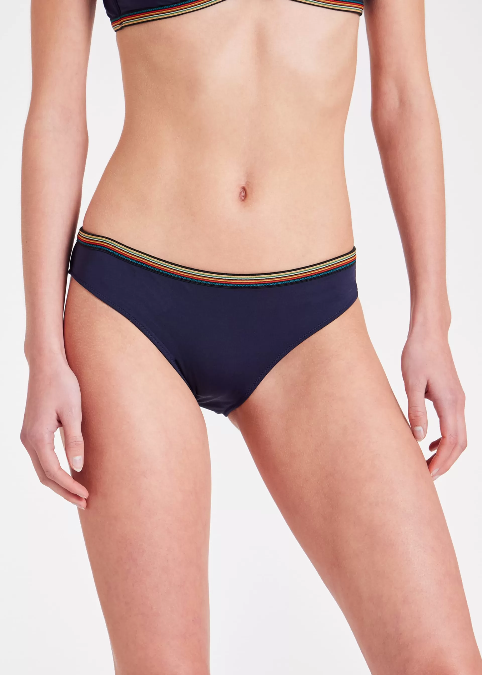 Women's 'Signature Stripe' Trim Bikini Bottom>Paul Smith Best