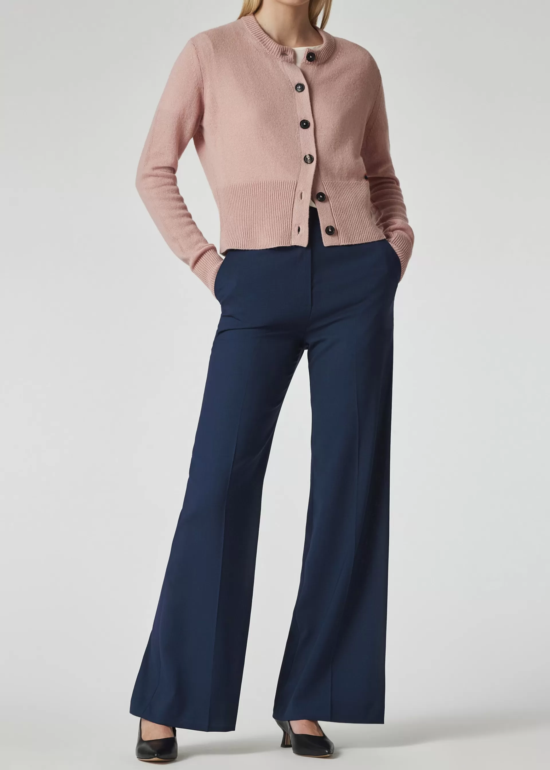 Women's Wool-Hopsack Wide Leg Pants>Paul Smith Shop