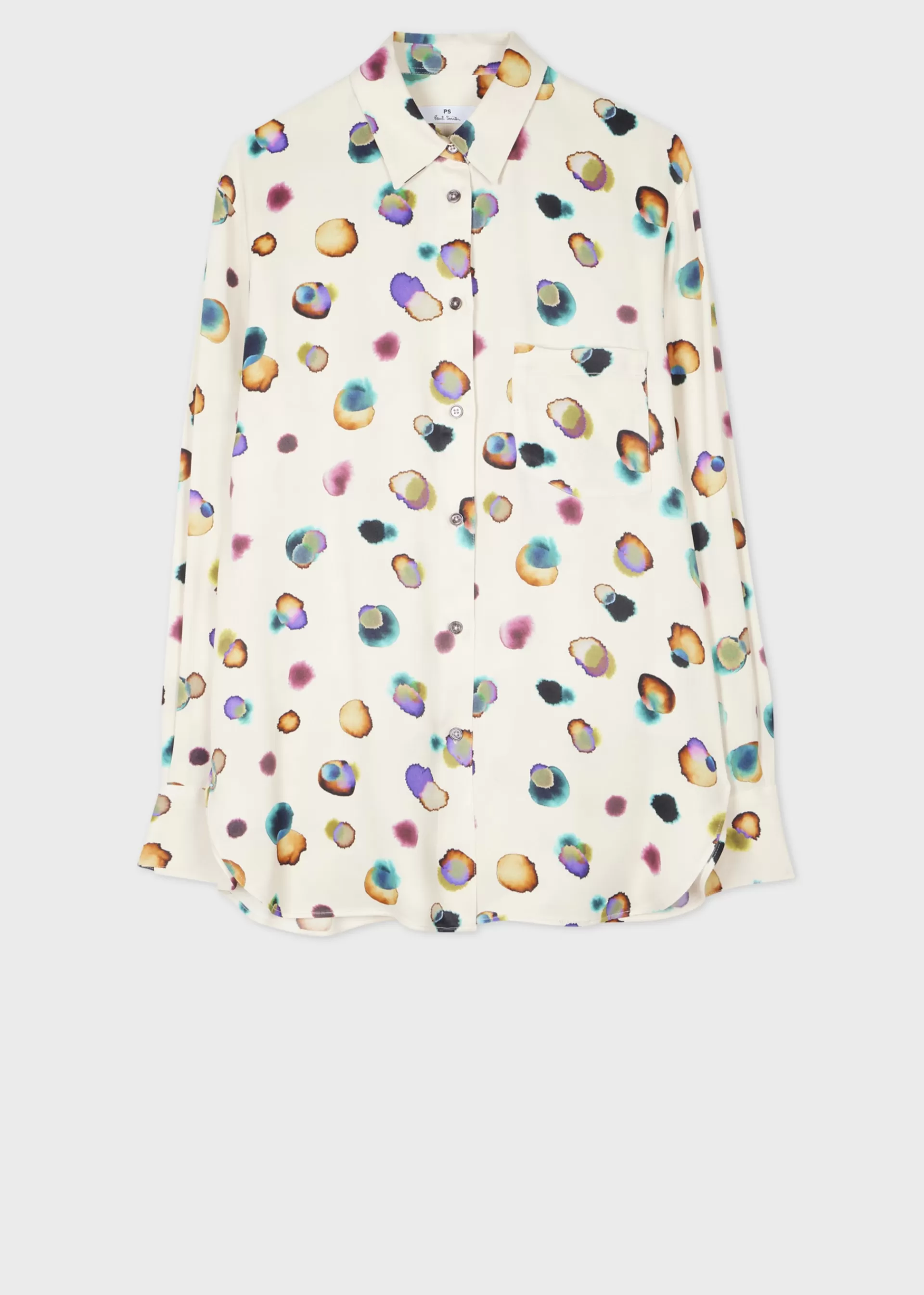 Women's Off-White Watercolour Spot Shirt>Paul Smith Outlet