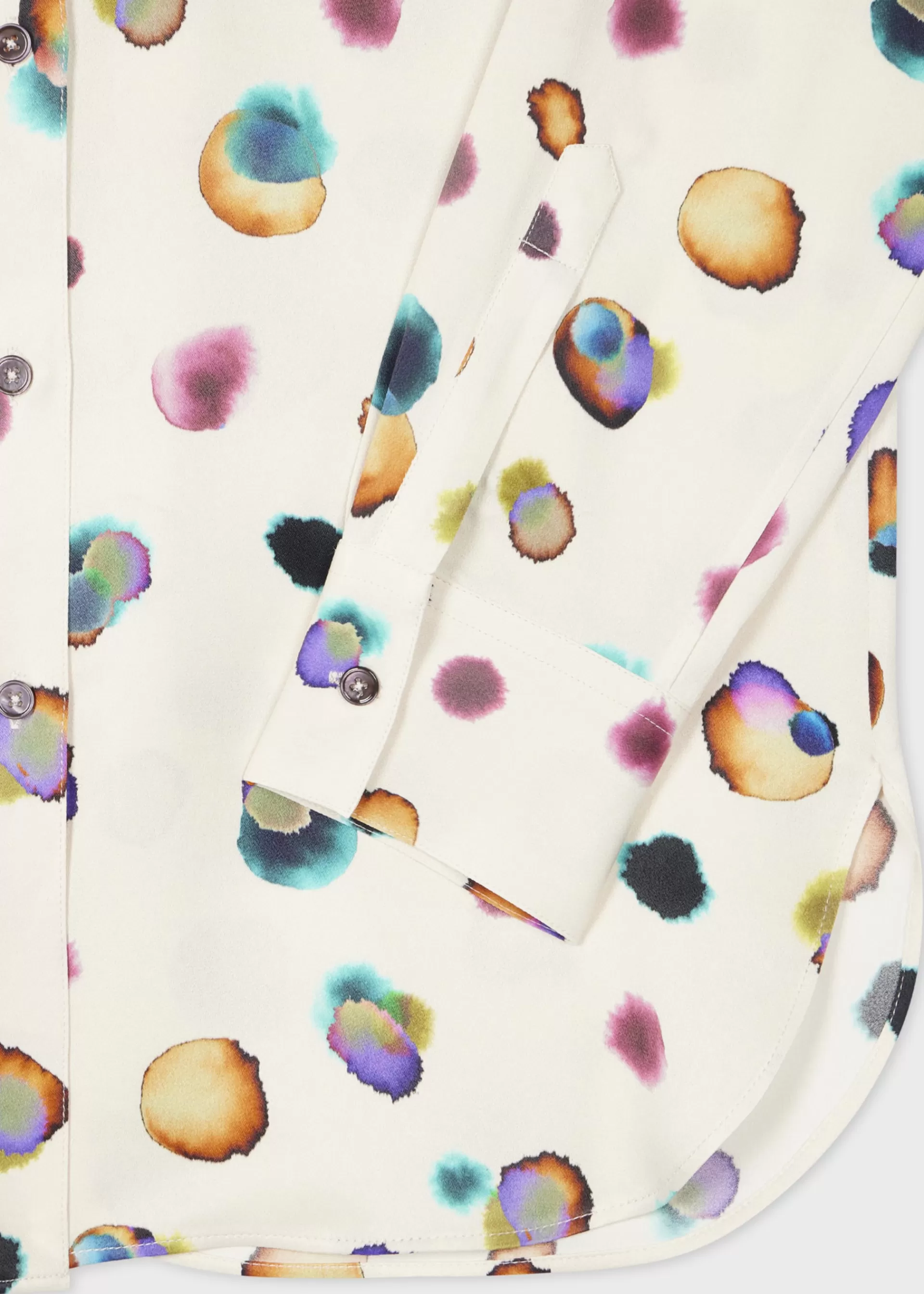 Women's Off-White Watercolour Spot Shirt>Paul Smith Outlet