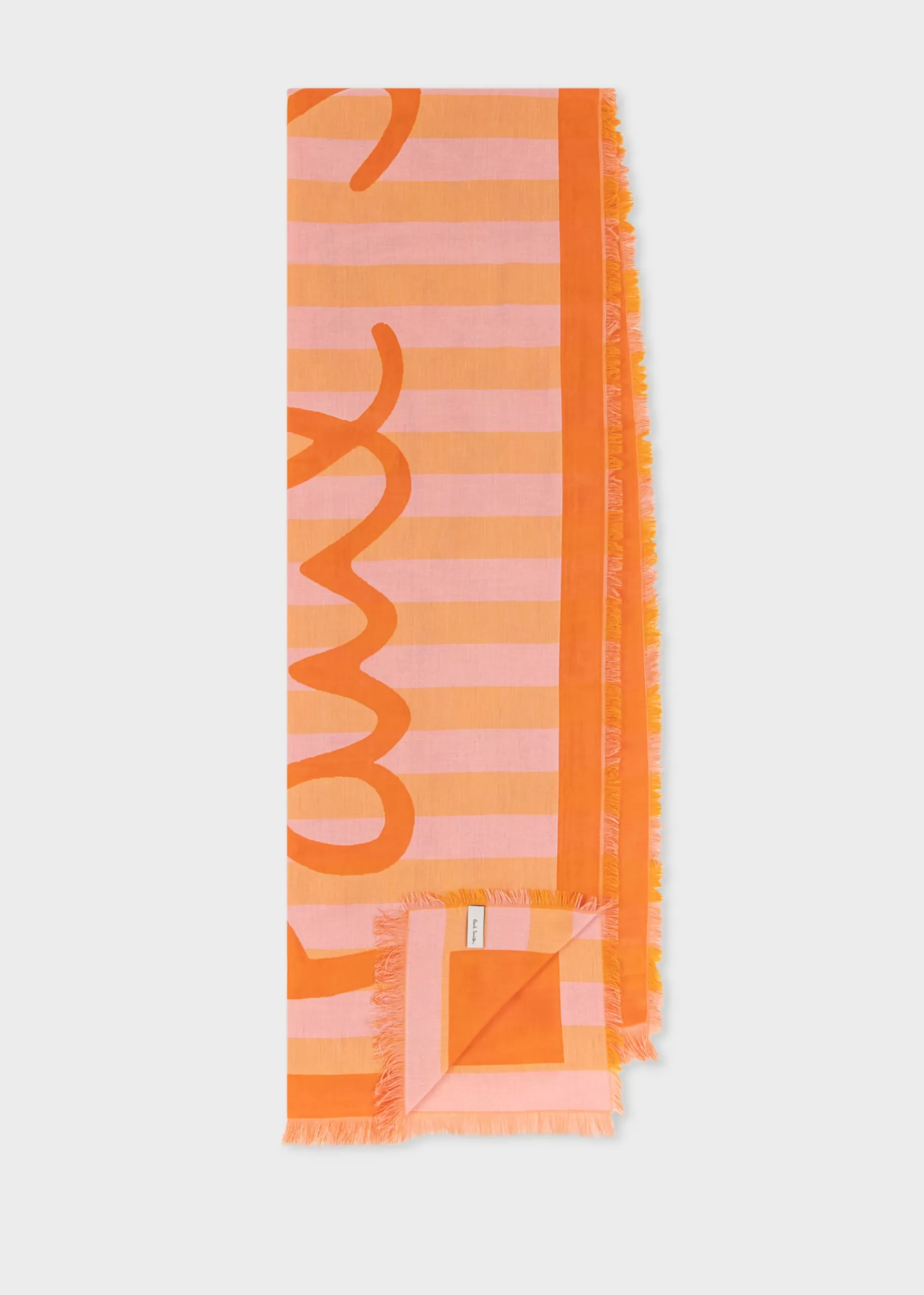 Women's Horizontal Stripe Logo Scarf>Paul Smith Best Sale