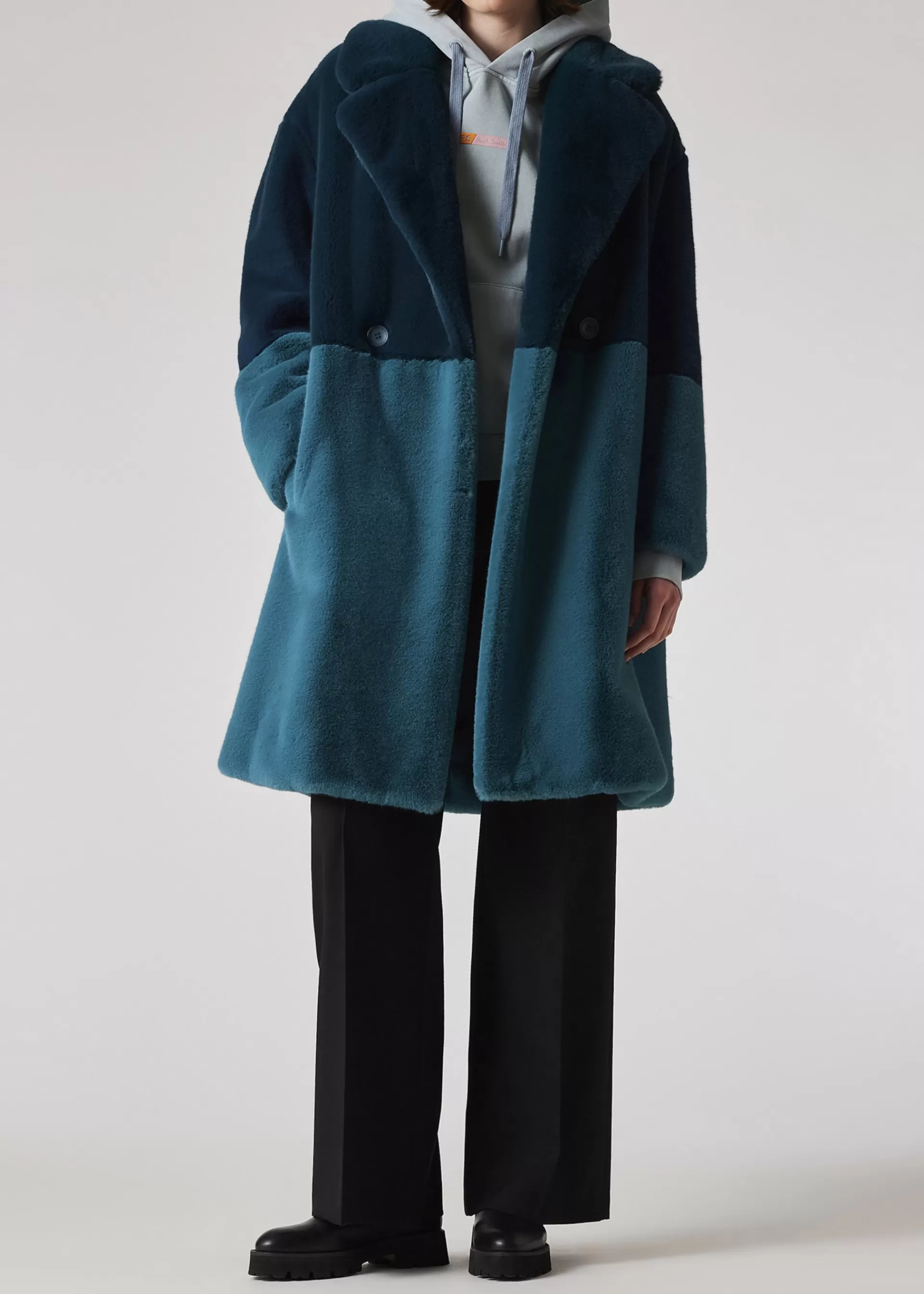 Women's Pale Blue Tilt Logo Hoodie>Paul Smith Hot