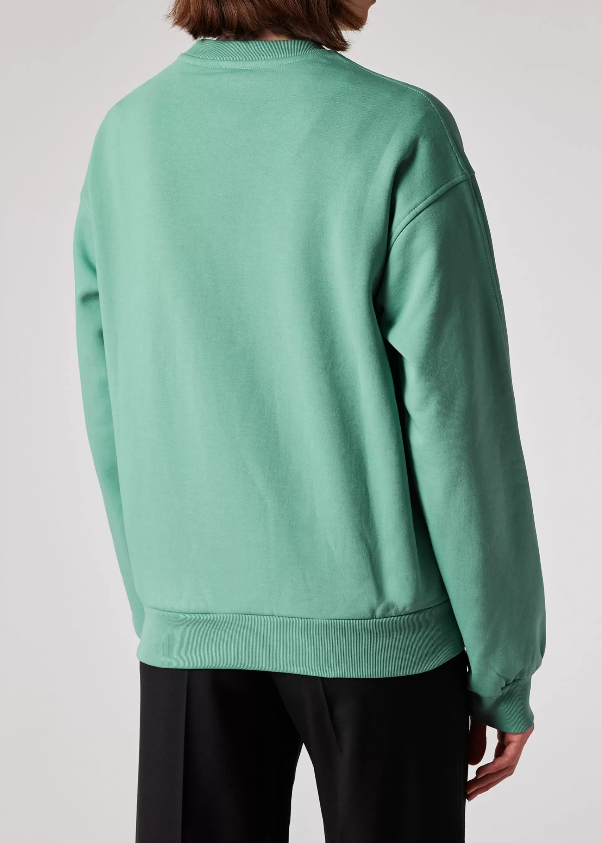 Women's Pale Teal Zebra Logo Cotton Sweatshirt>Paul Smith Best Sale
